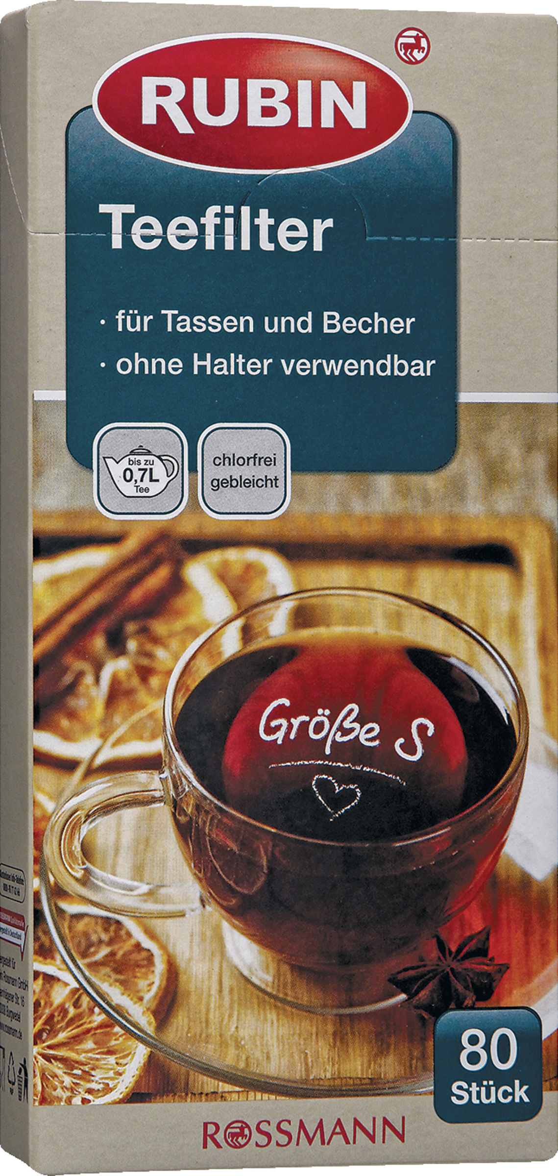 RUBIN Tefilter størrelse S
