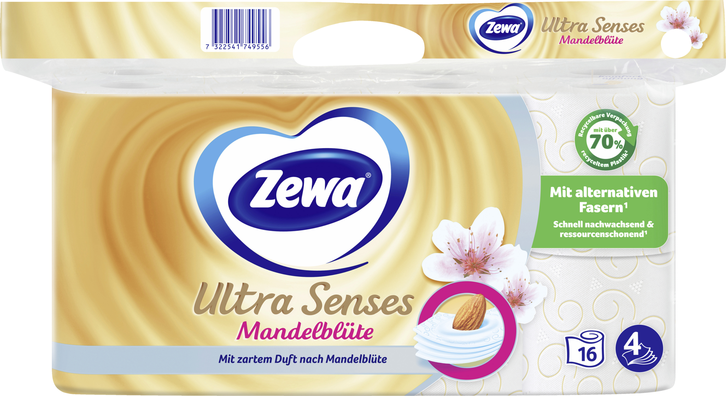 Zewa Toiletpapir Ultra Senses Mandelblomst