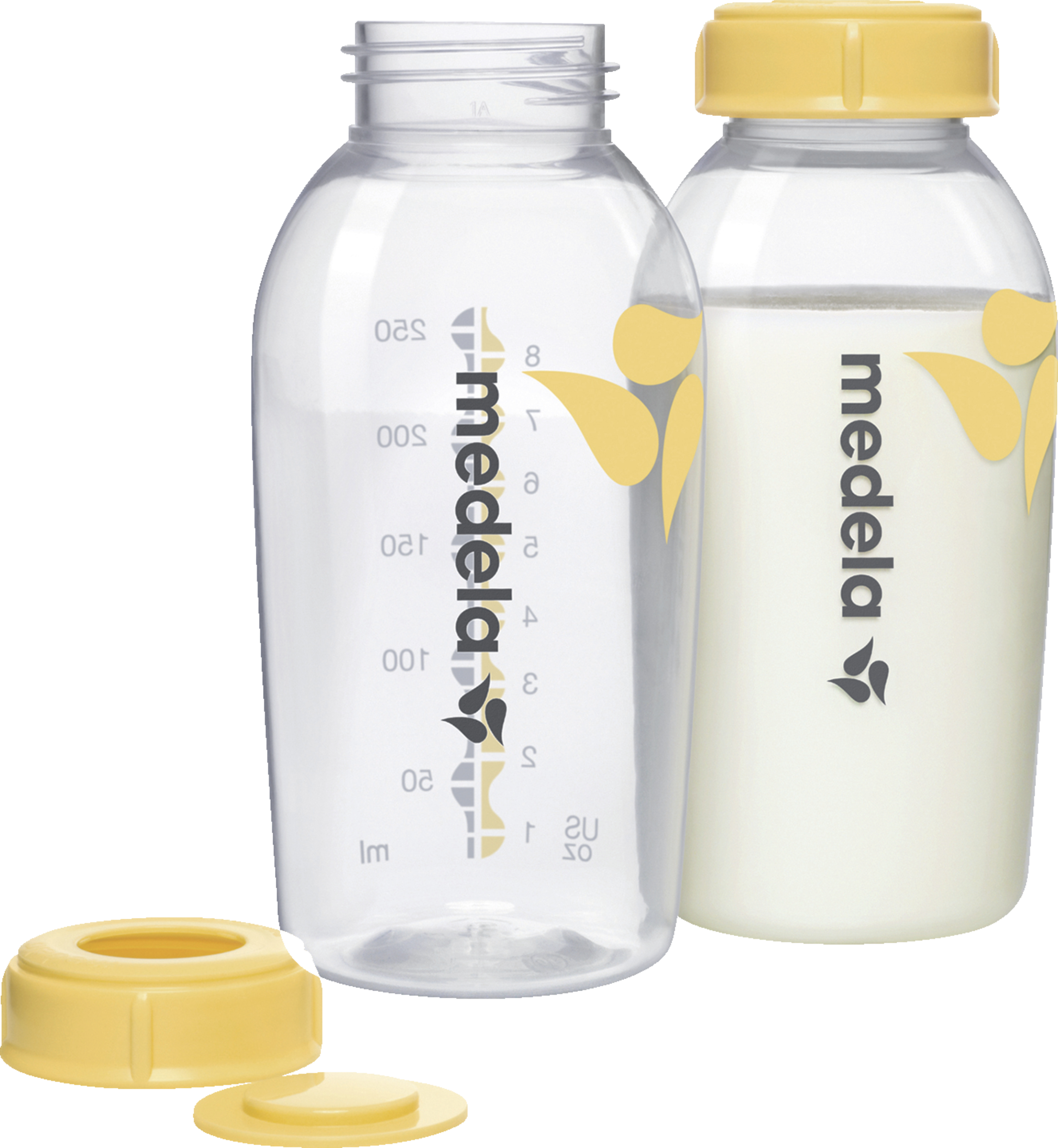 medela Sæt med 2 stk. med modermælksflasker 250 ml.