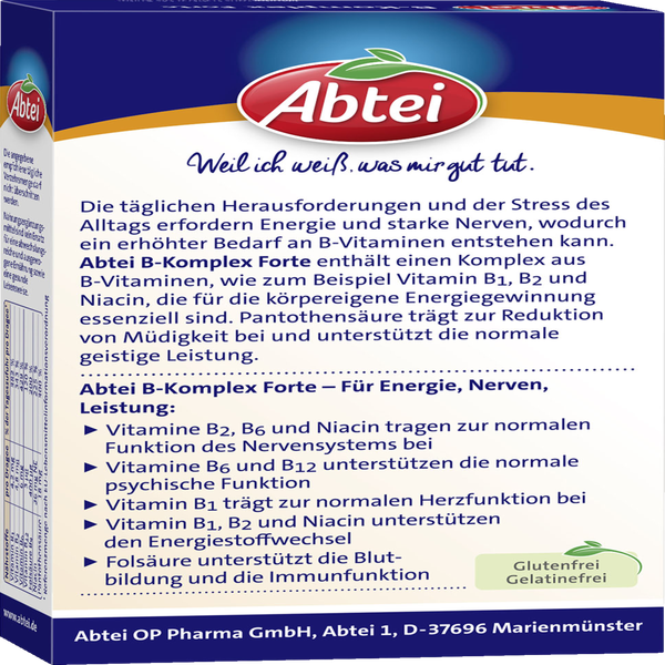 Abtei Vitamin B Complex Forte-tabletter køb ind på nettet | rossmann.dk