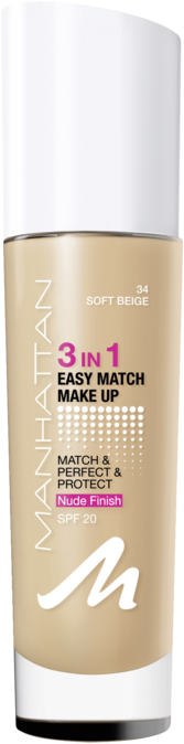 Manhattan 3in1 Easy Match Make Up 34