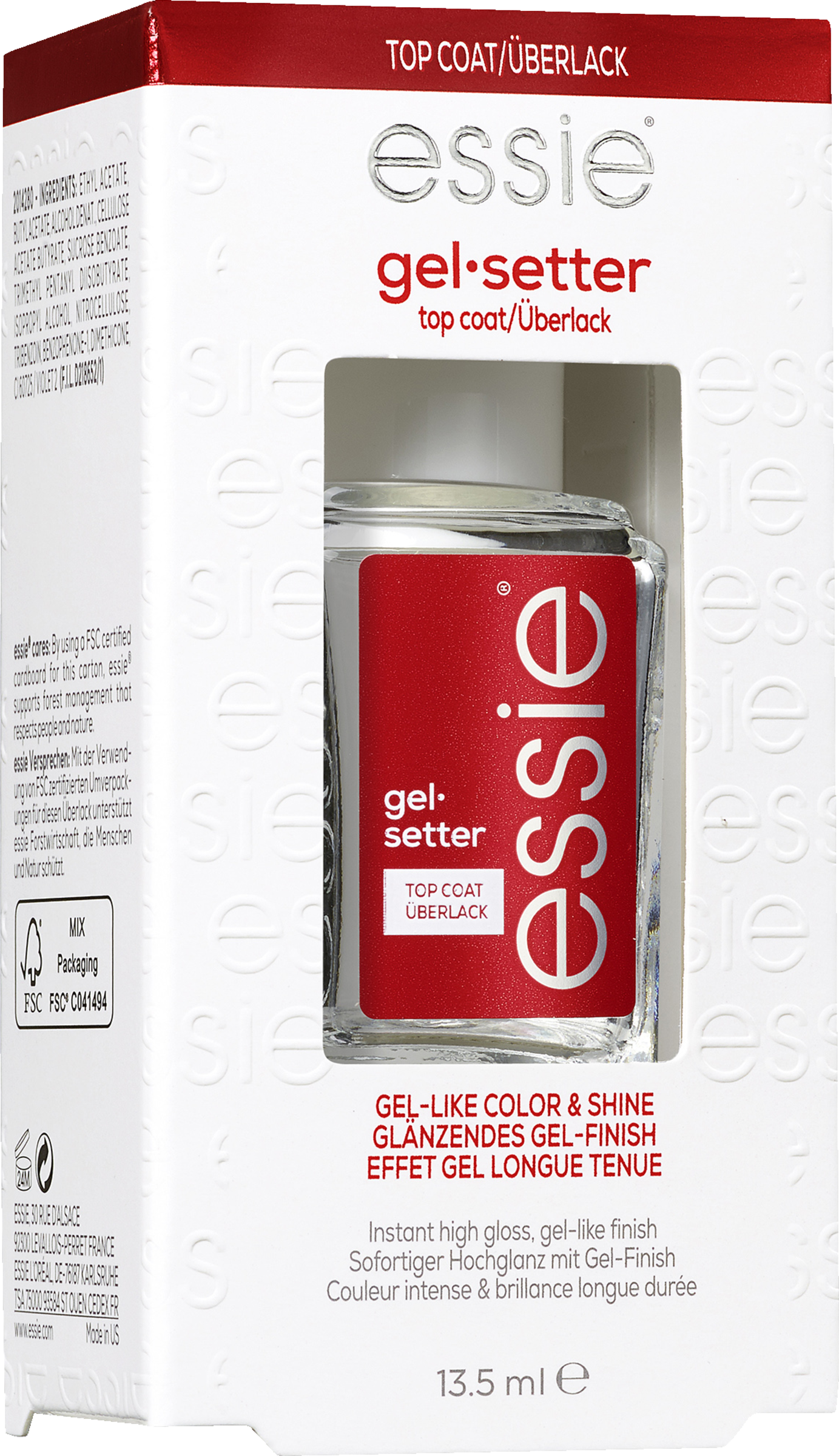 essie Neglepleje overlak gel setter