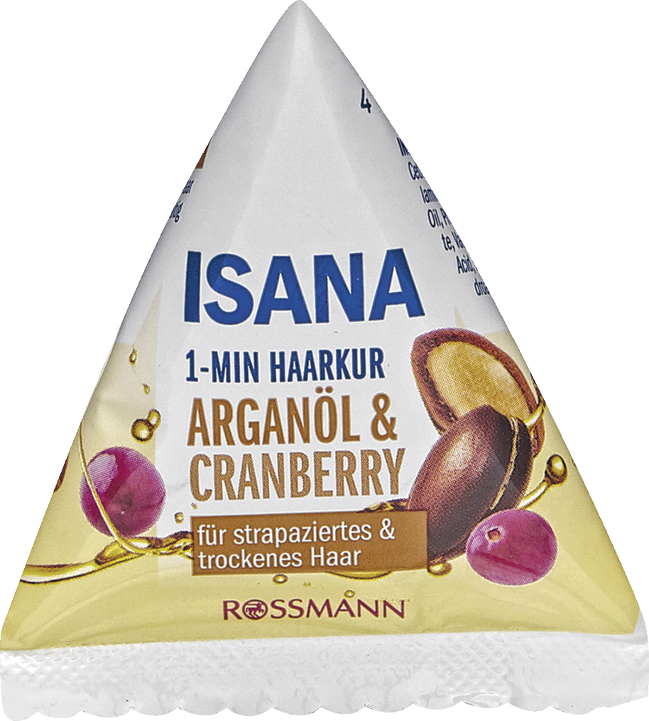 ISANA 1-minuts hårkur arganolie & tranebær