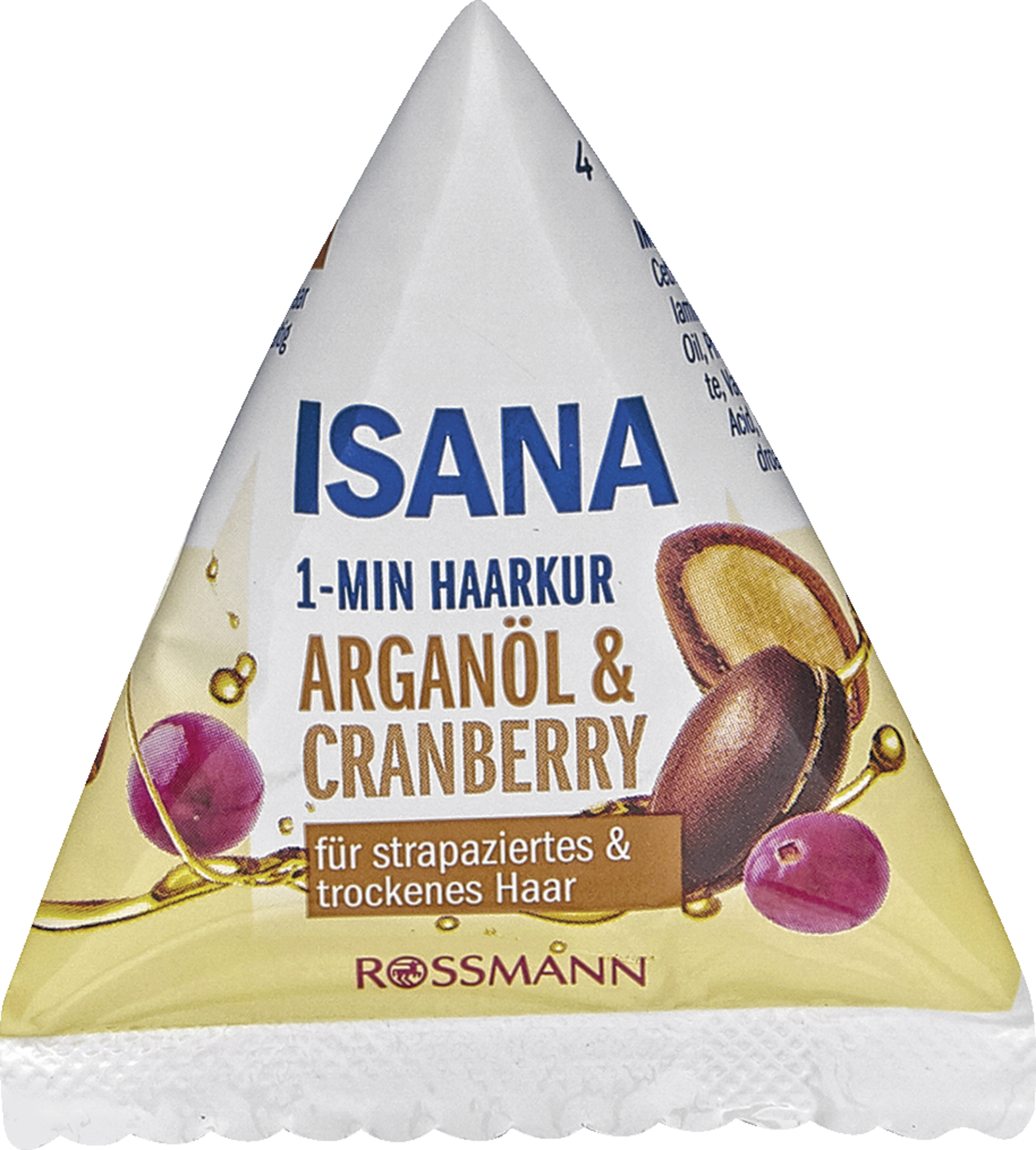 ISANA 1-minuts hårkur arganolie & tranebær