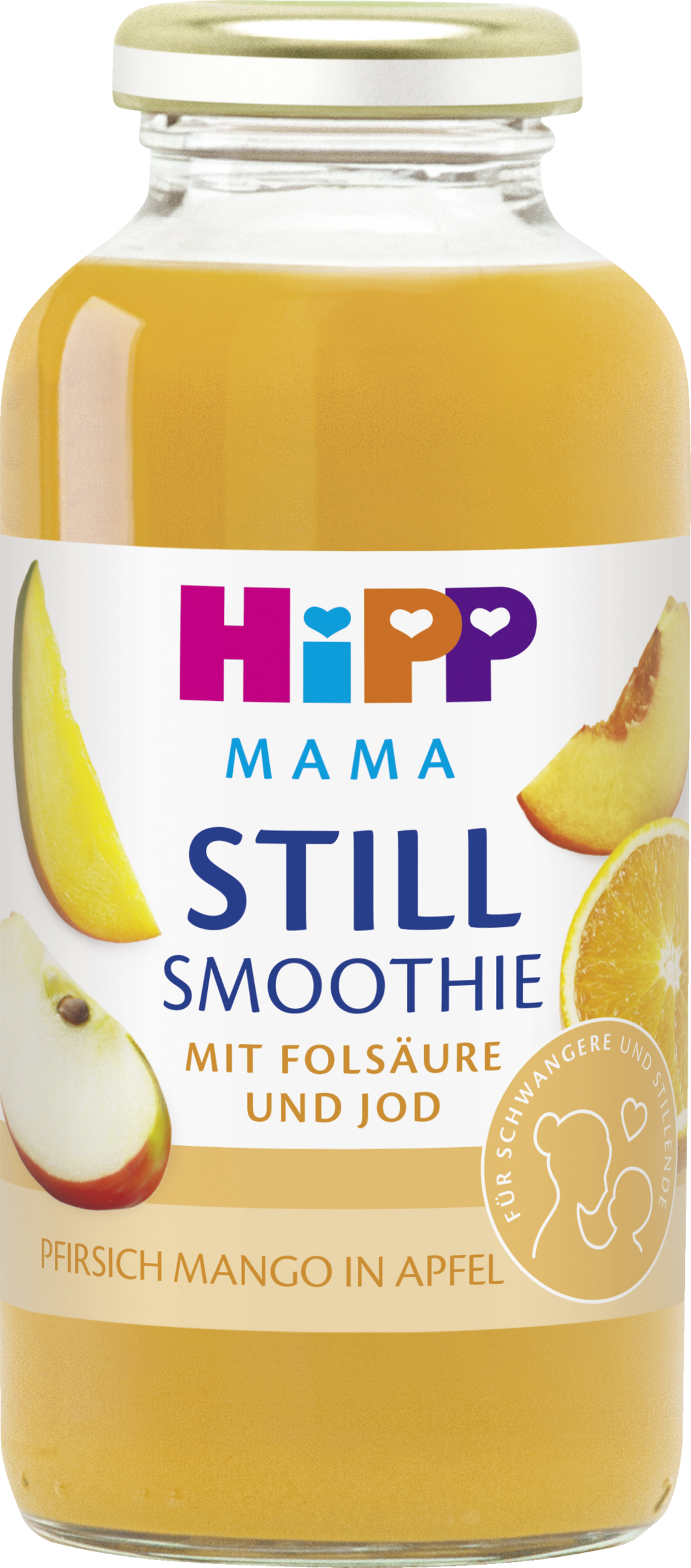 HiPP Mama Smoothie, amning, fersken, mango og æble