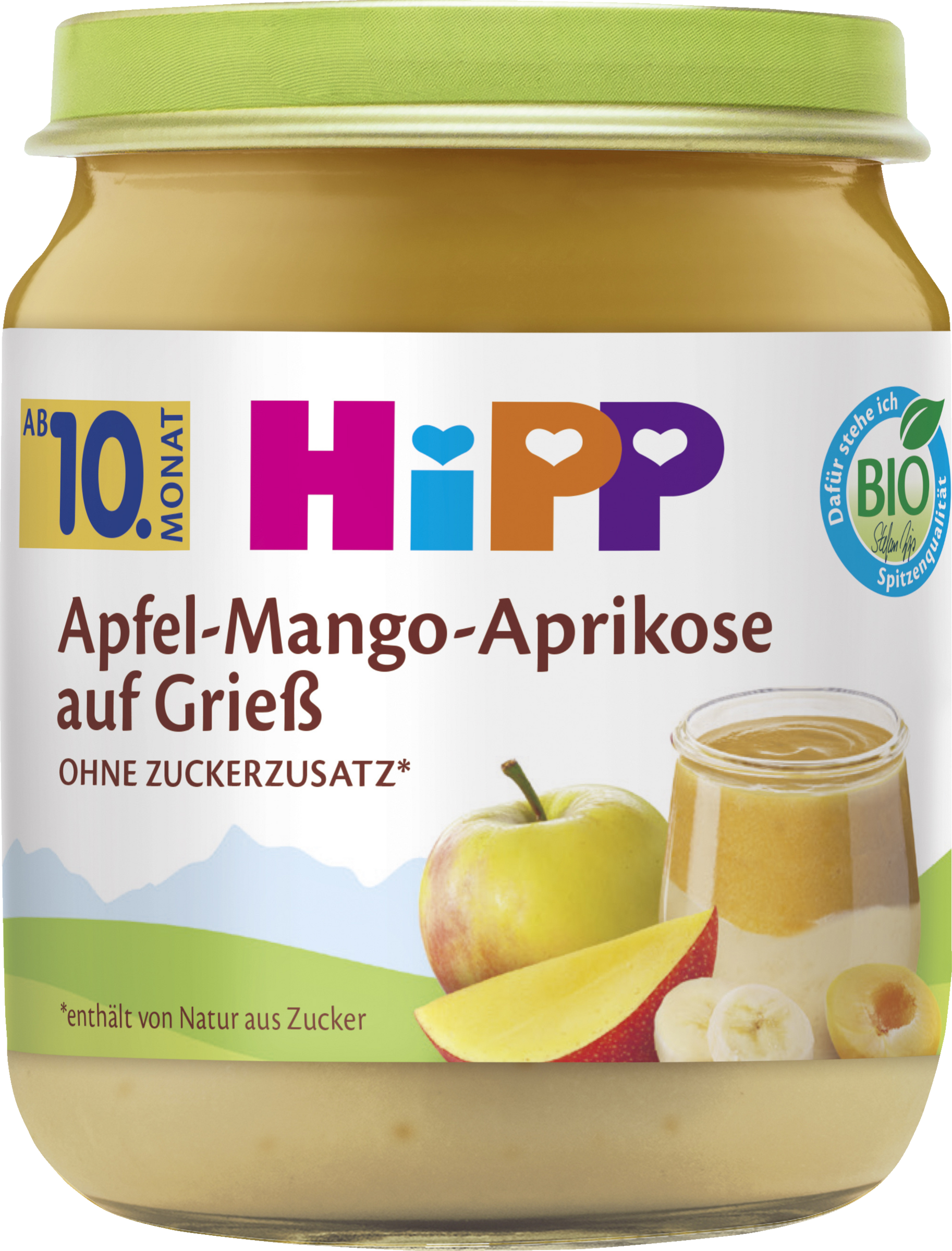 HiPP Økologisk æble-mango-abrikos på grød