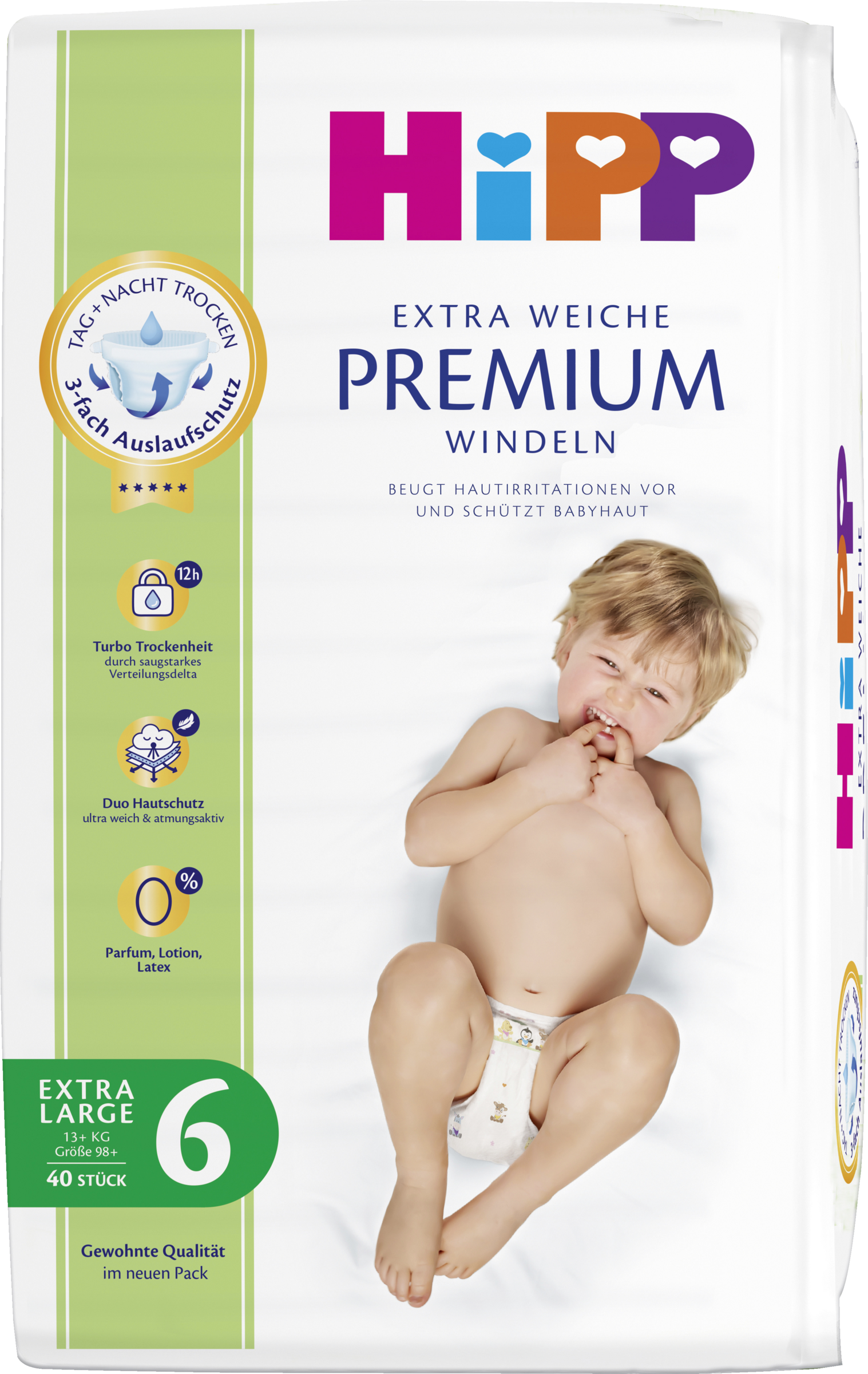 HiPP Premium Extra Large ekstra bløde bleer str. 6