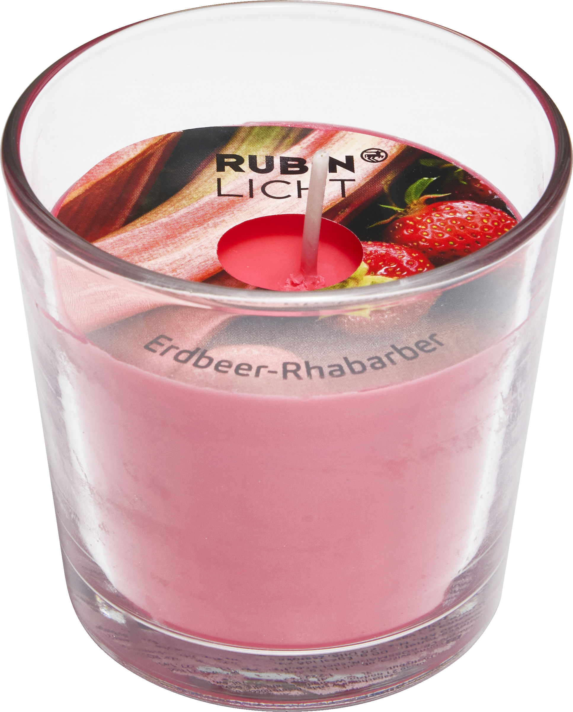 RUBIN LICHT Duftglas jordbær-rabarber
