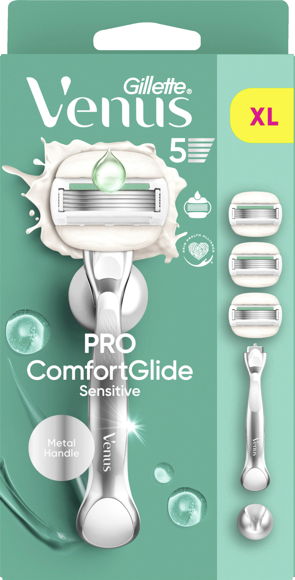 Gillette Venus Pro Comfortglide Sensitiv skraber med 3 blade og bruseophæng