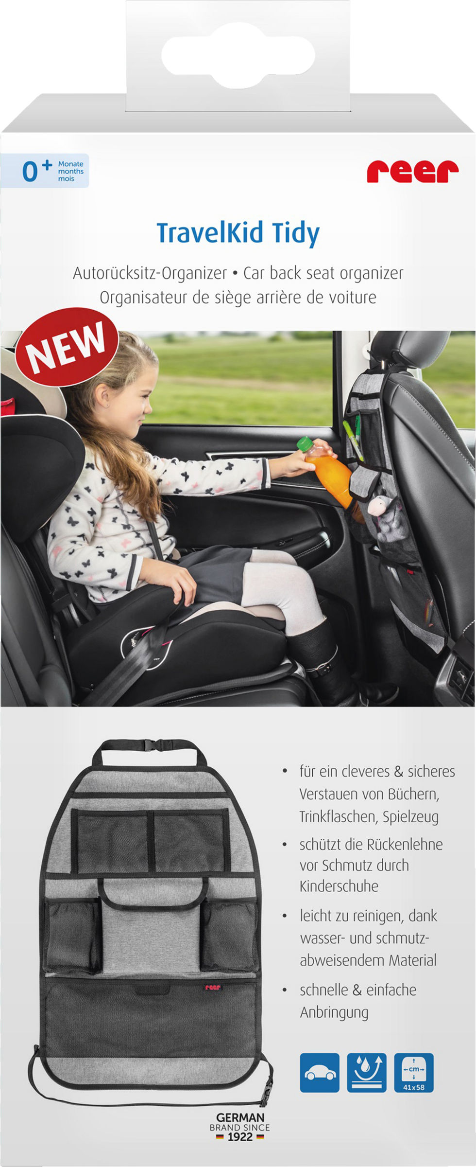 reer TravelKid Tidy organizer til bilens bagsæde