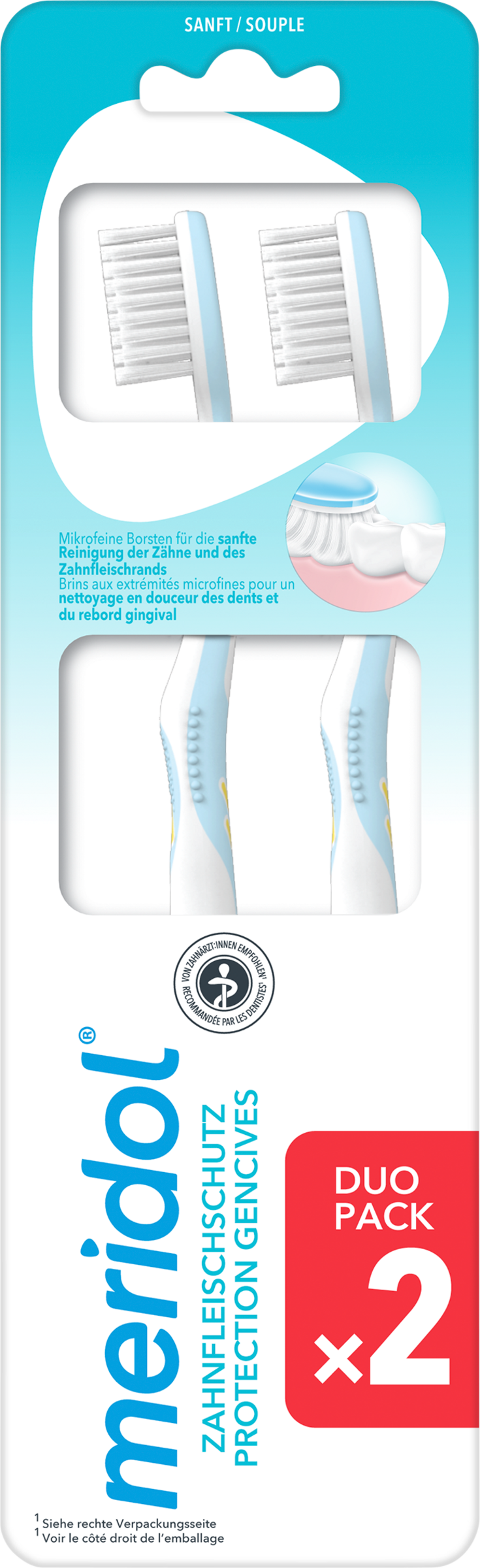 meridol Blød tandbørste dobbeltpakke