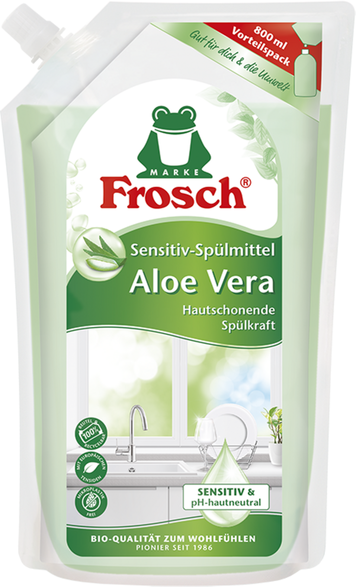 Frosch Aloe Vera opvaskelotion refill
