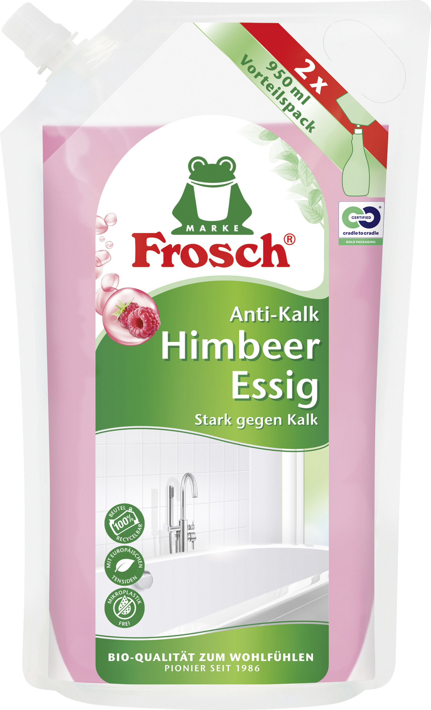 Frosch Anti-kalk refill-pose med hindbæreddike