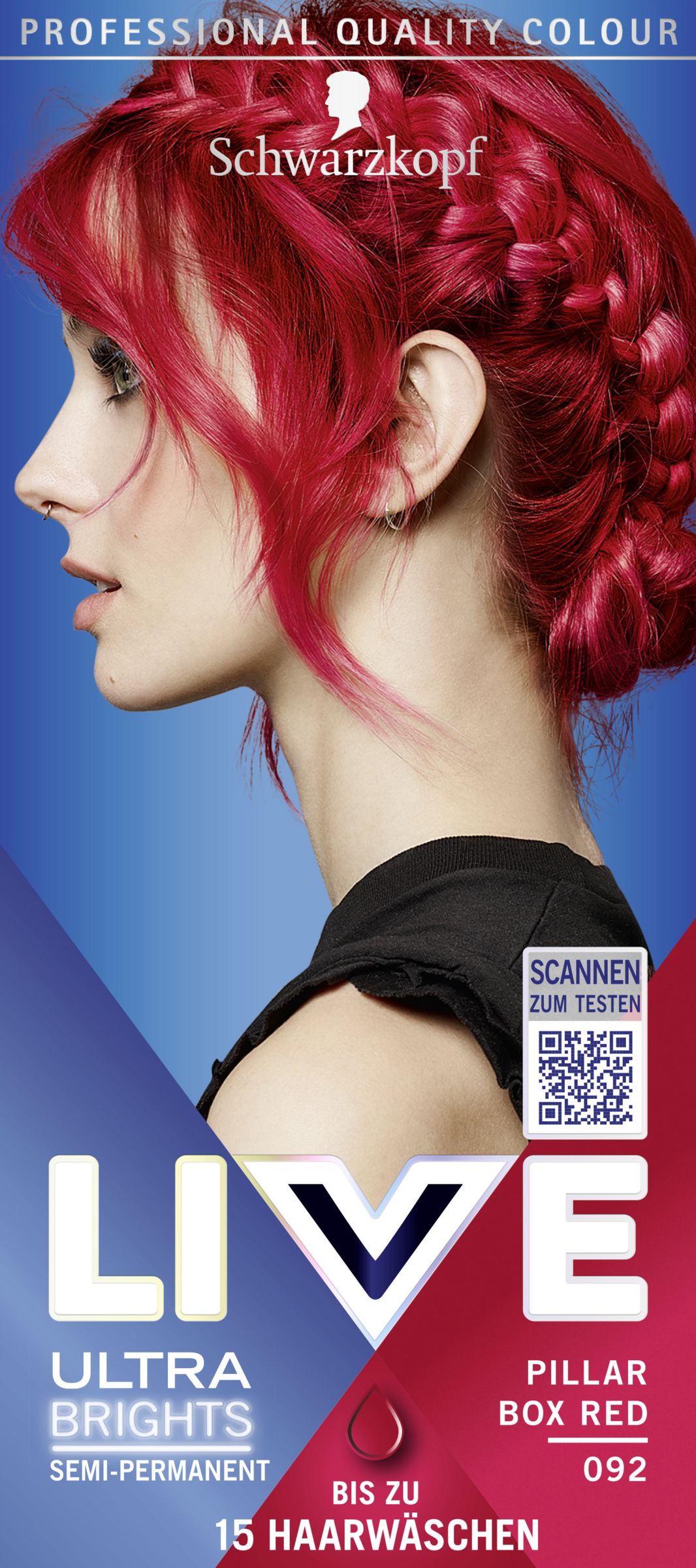 Schwarzkopf LIVE LIVE Ultra Brights 092 Pillar Box Red hårfarve