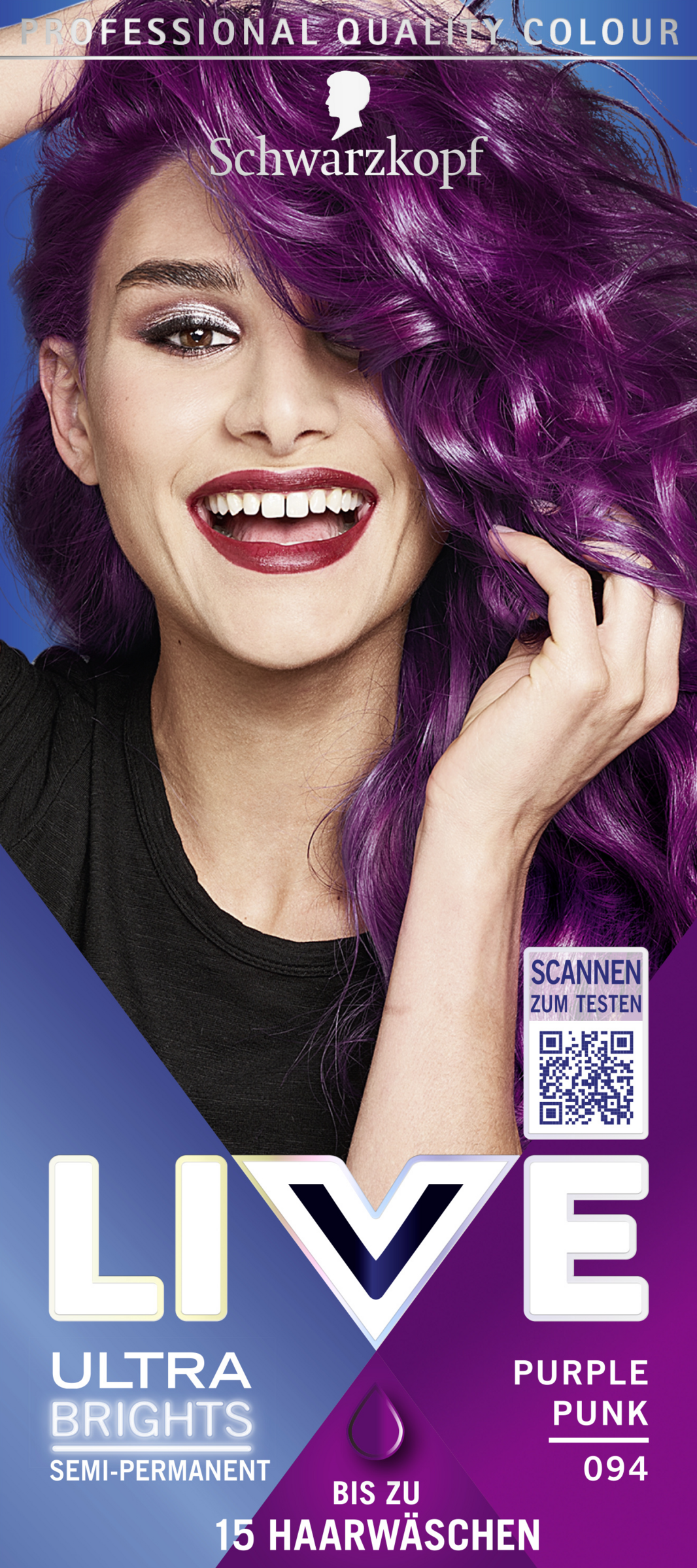Schwarzkopf LIVE LIVE Ultra Brights 094 Purple Punk hårfarve