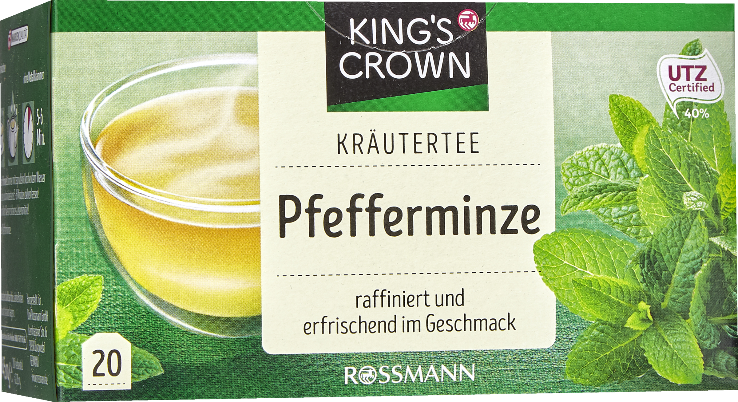 KING'S CROWN Urtete med pebermynte