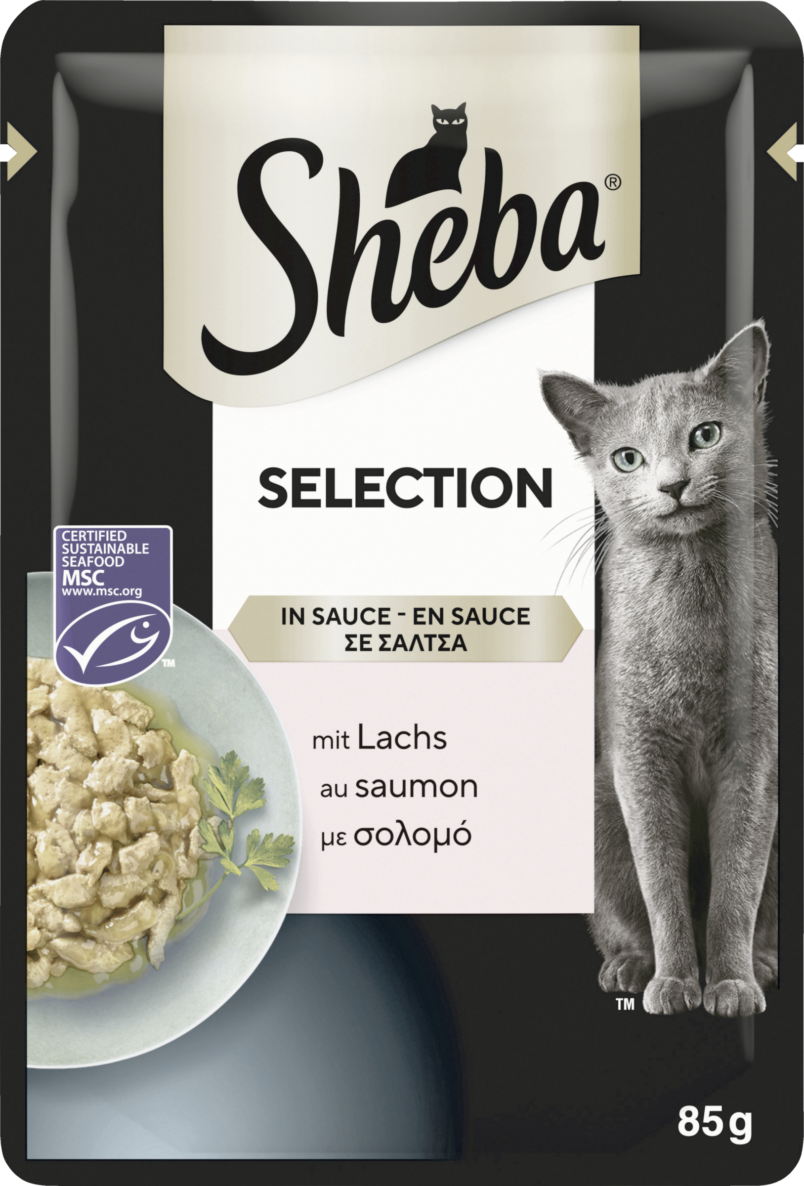 Sheba Selection in Sauce med laks