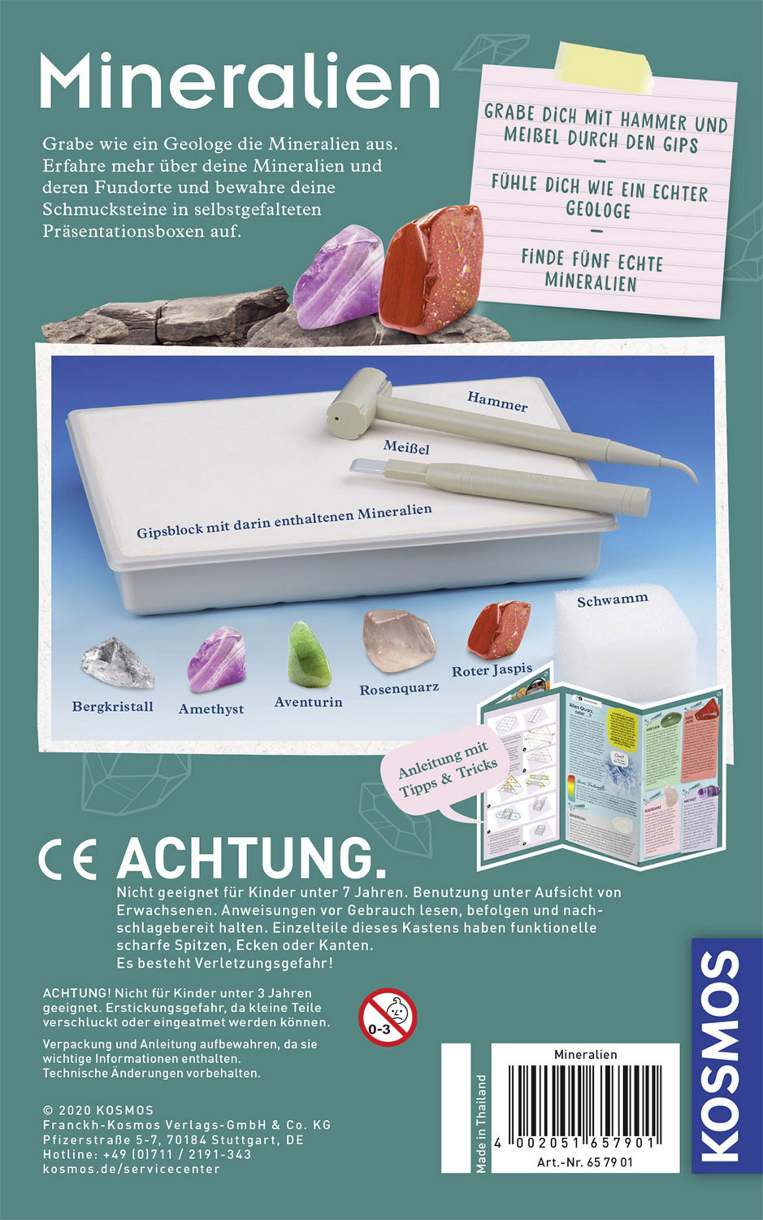 Kosmos Forsøgssæt med mineraler