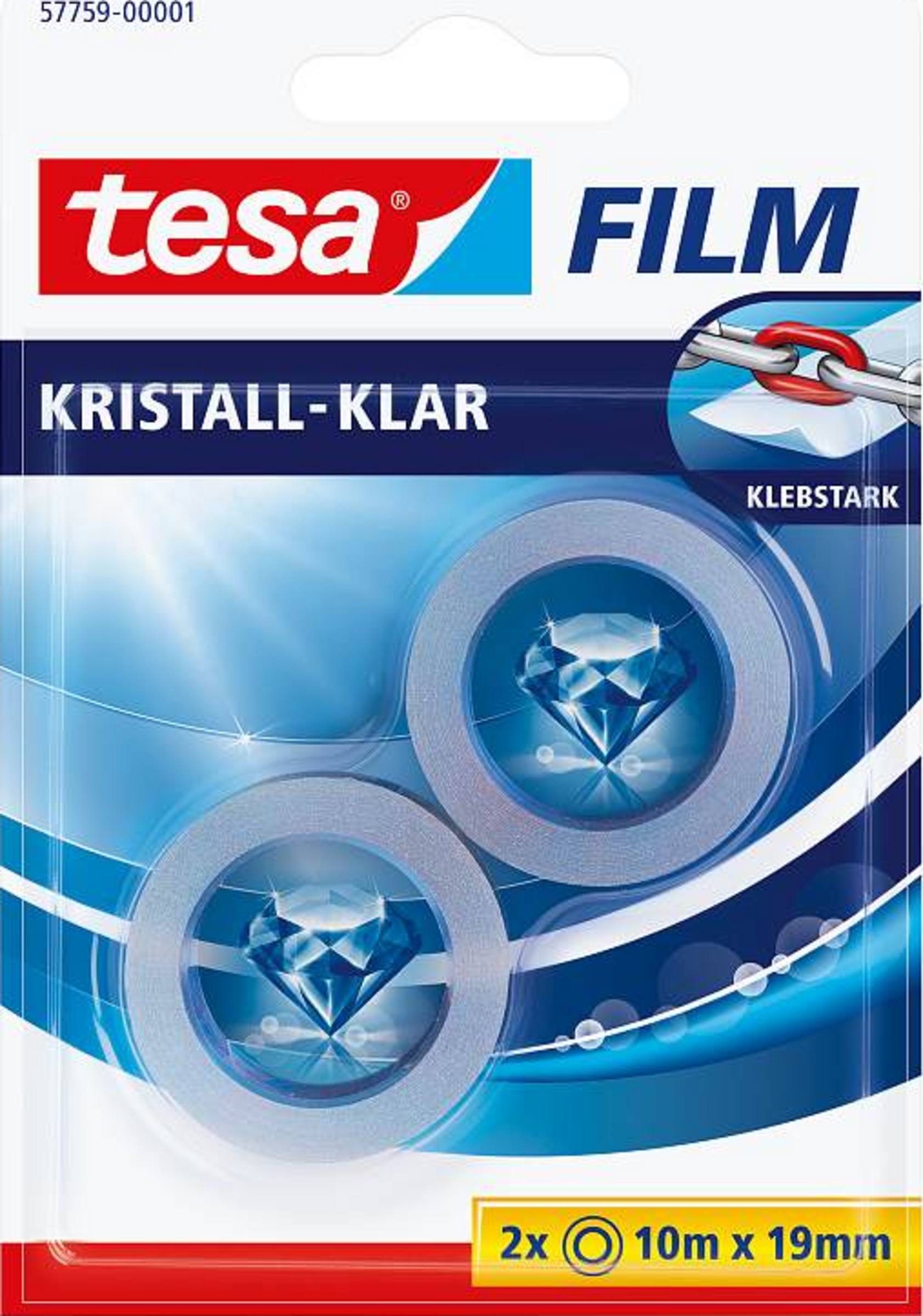 Tesa krystalklar selvklæbende film