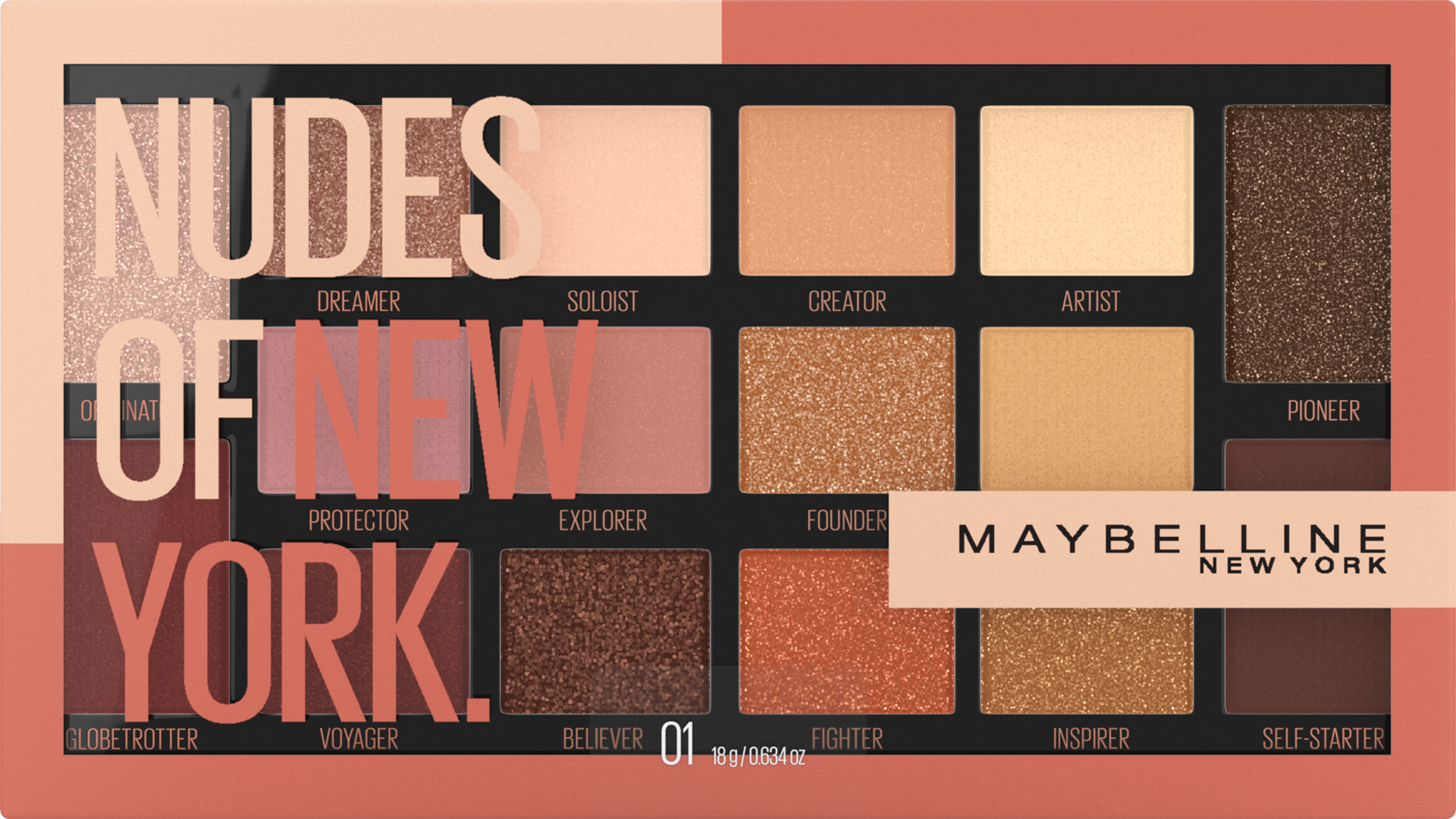Maybelline New York Nudes Of New York øjenskyggepalet