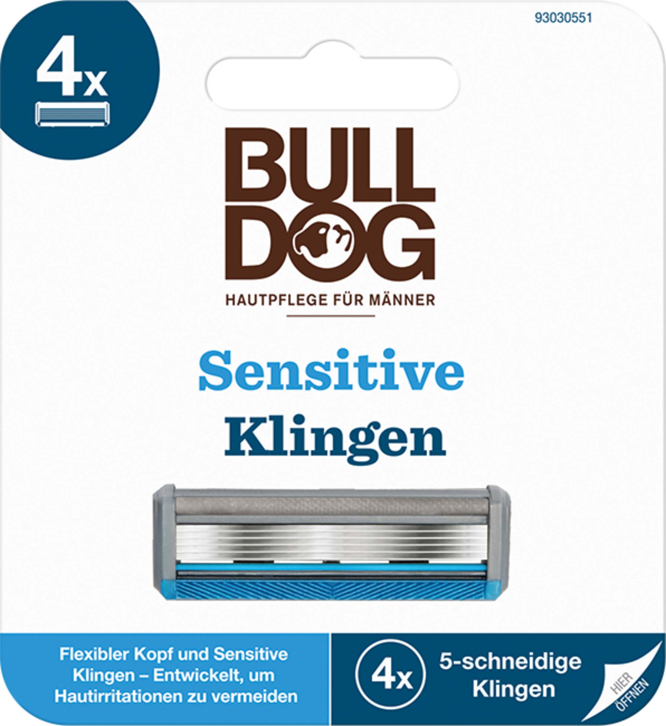 BULLDOG Sensitive barberblade