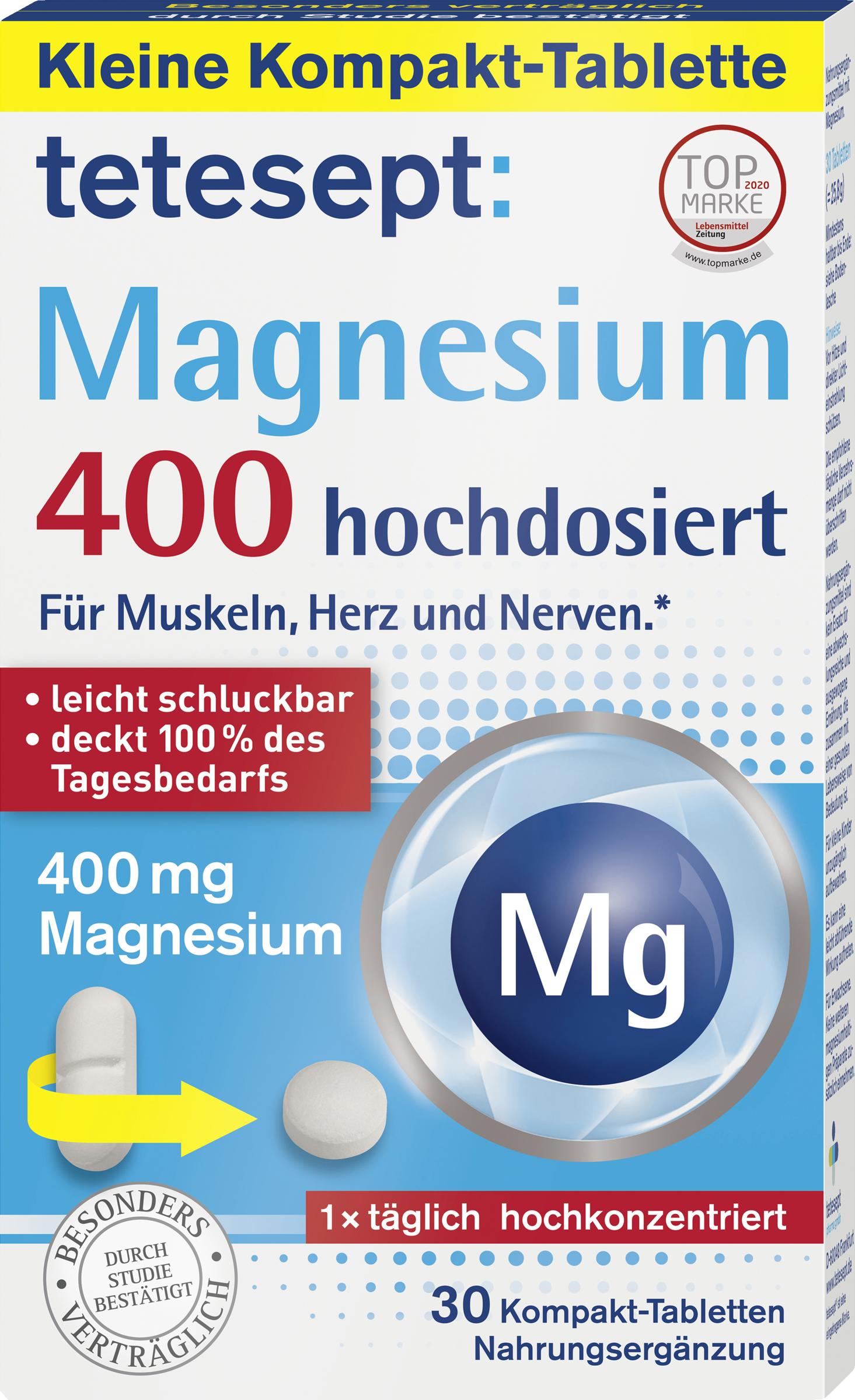 tetesept Magnesium 400 højdoserede tabletter