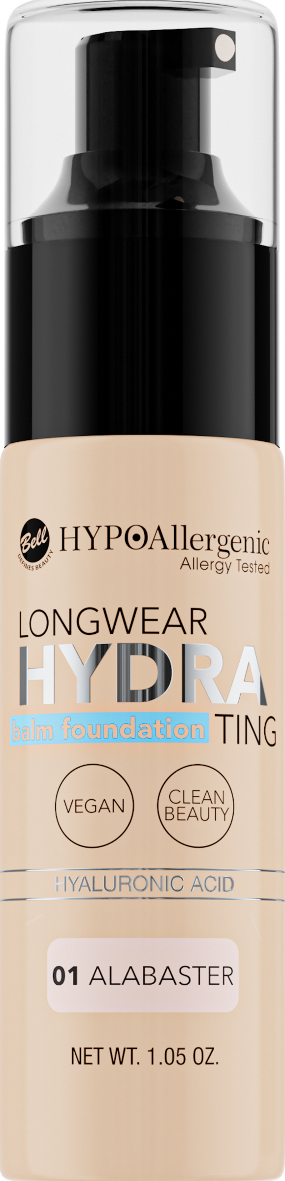 HYPOAllergenic Longwear Hydrating Balm Foundation 01 Alabaster