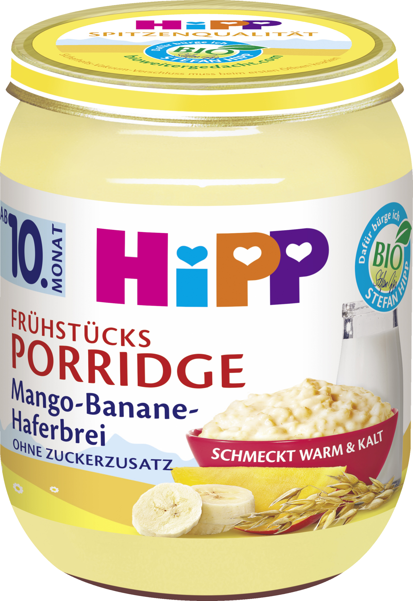 HiPP Økologisk morgenmadsgrød med mango, banan og havregryn