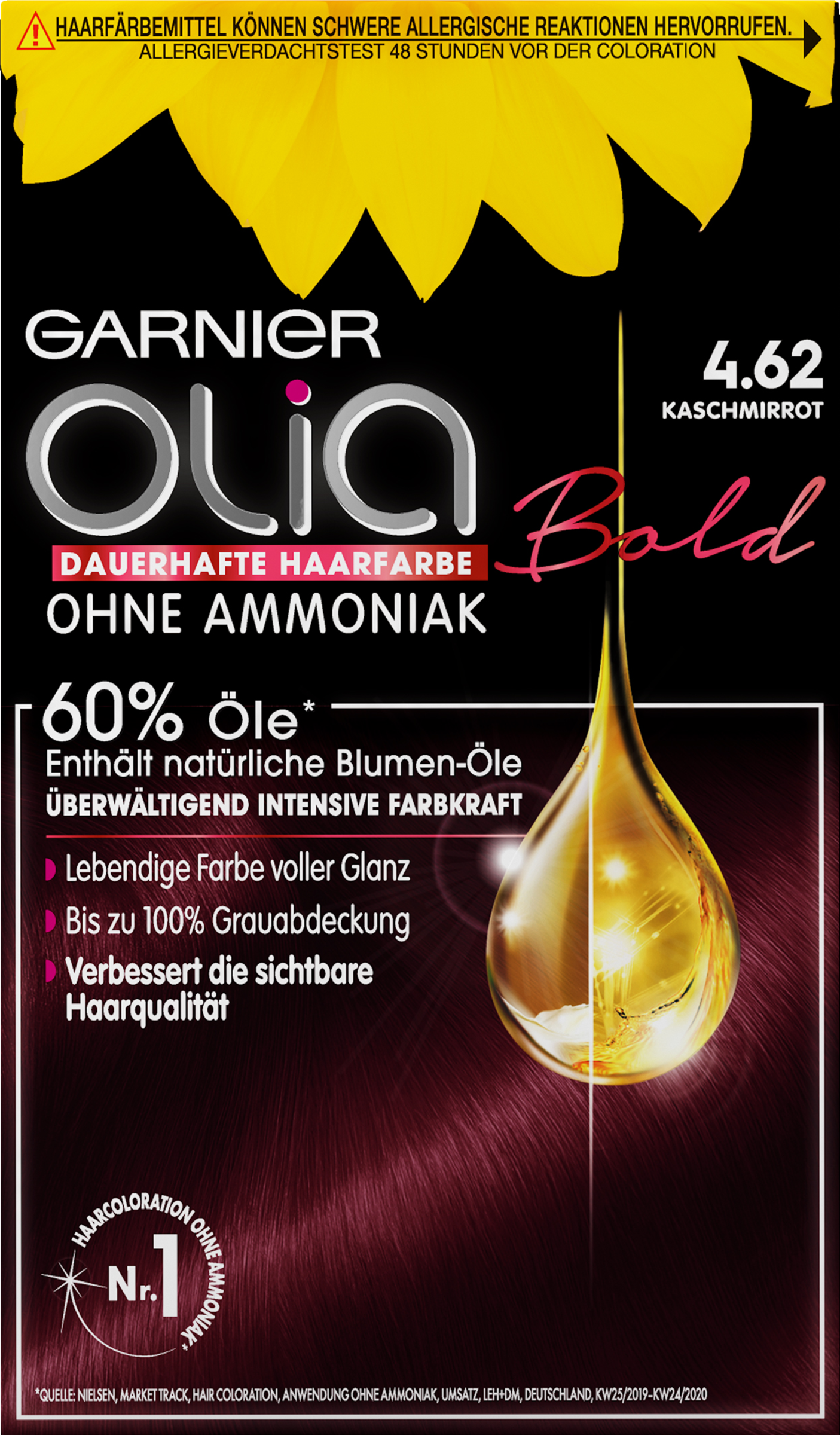 Garnier Olia Langvarig hårfarve 4.62 Kashmirrød