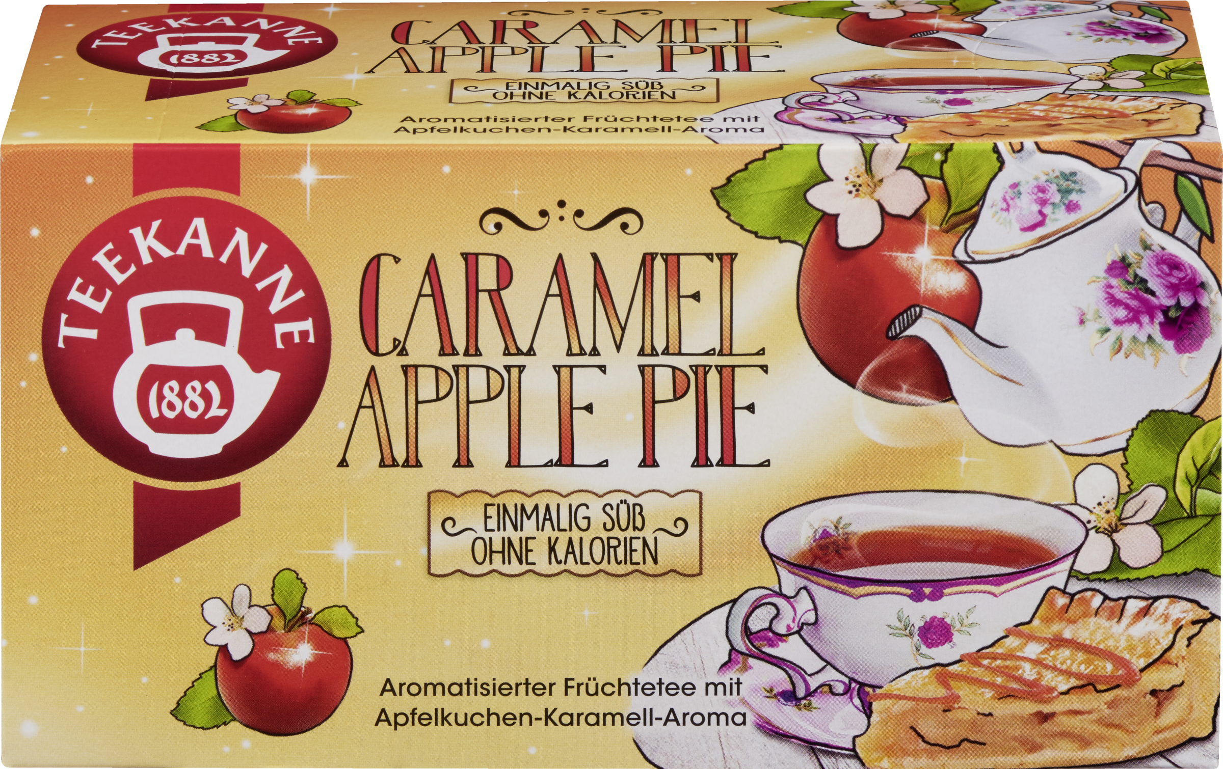 Teekanne Frugtte med karamel og æbletærte