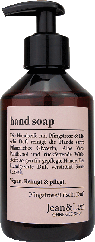Jean&Len Flydende sæbe pæon/litschi-duft