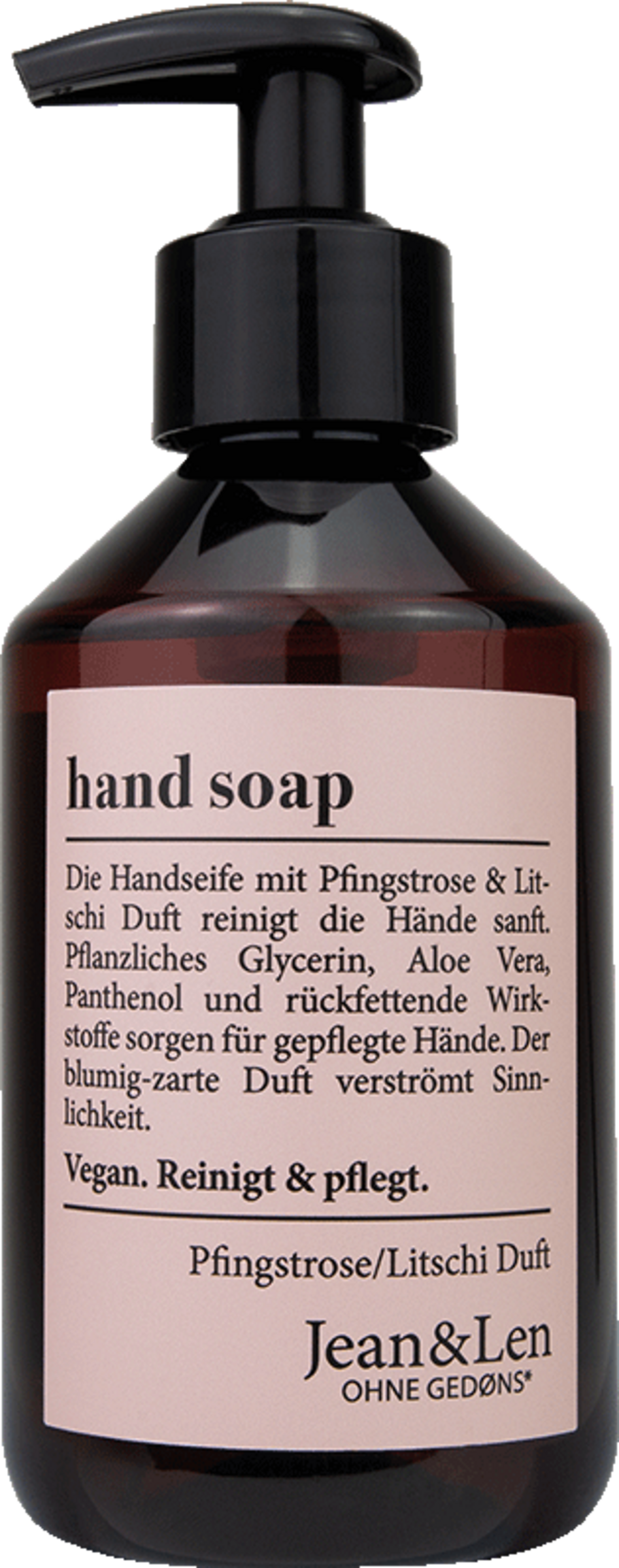 Jean&Len Flydende sæbe pæon/litschi-duft