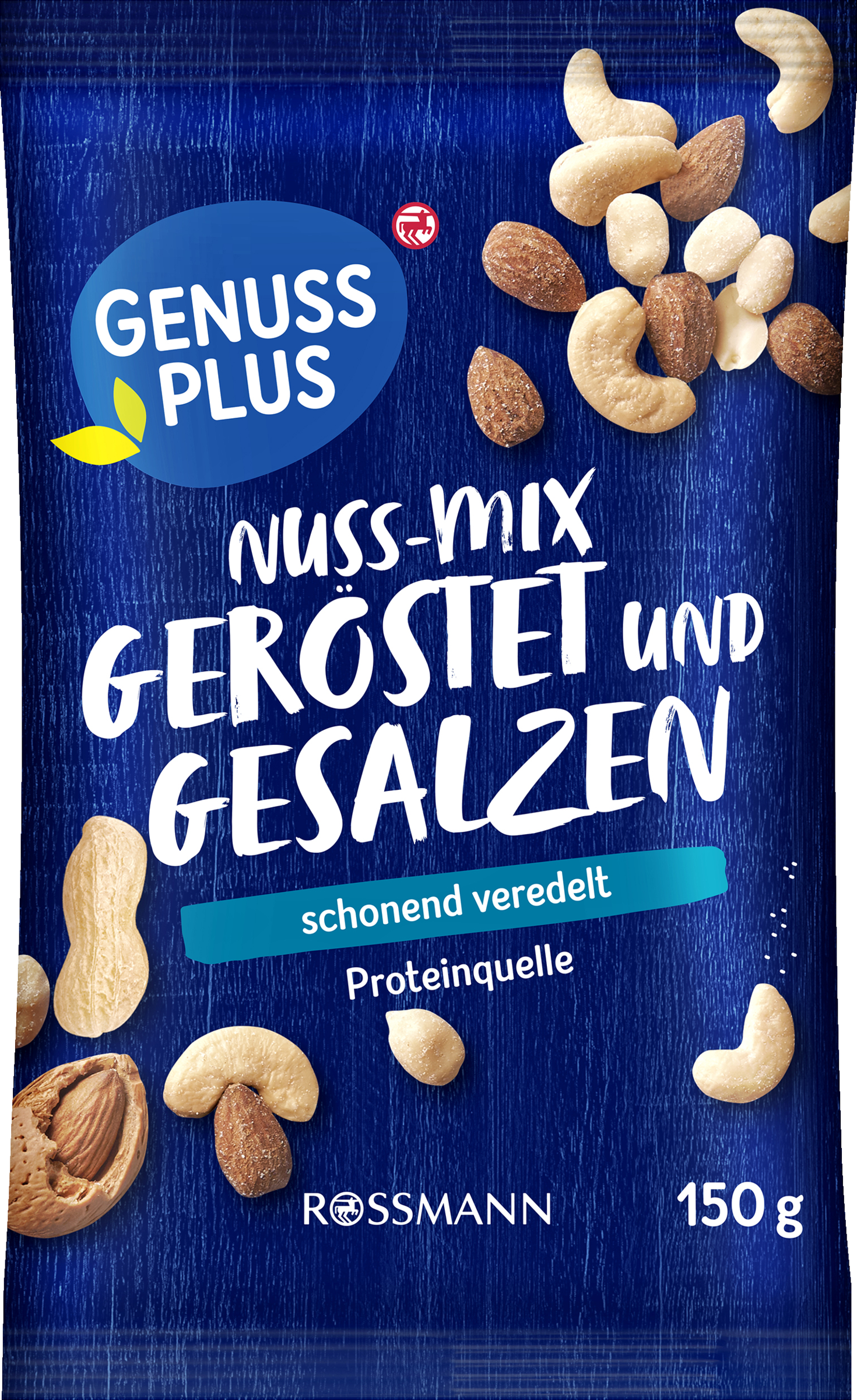 GENUSS PLUS Nøddekerneblanding ristet og saltet