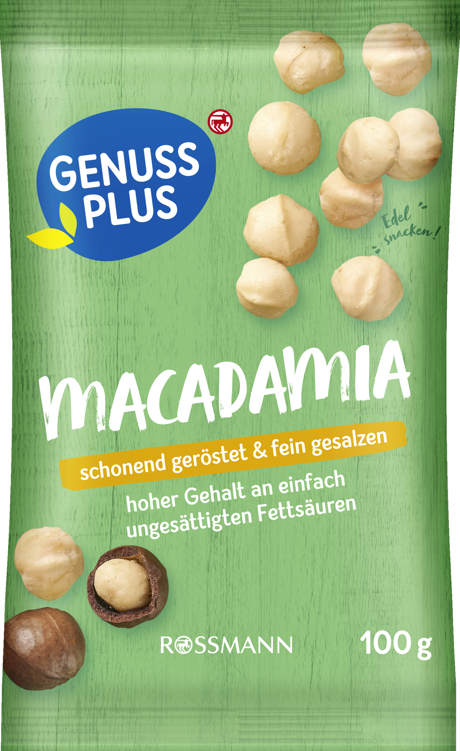 GENUSS PLUS Macadamia, ristet og saltet