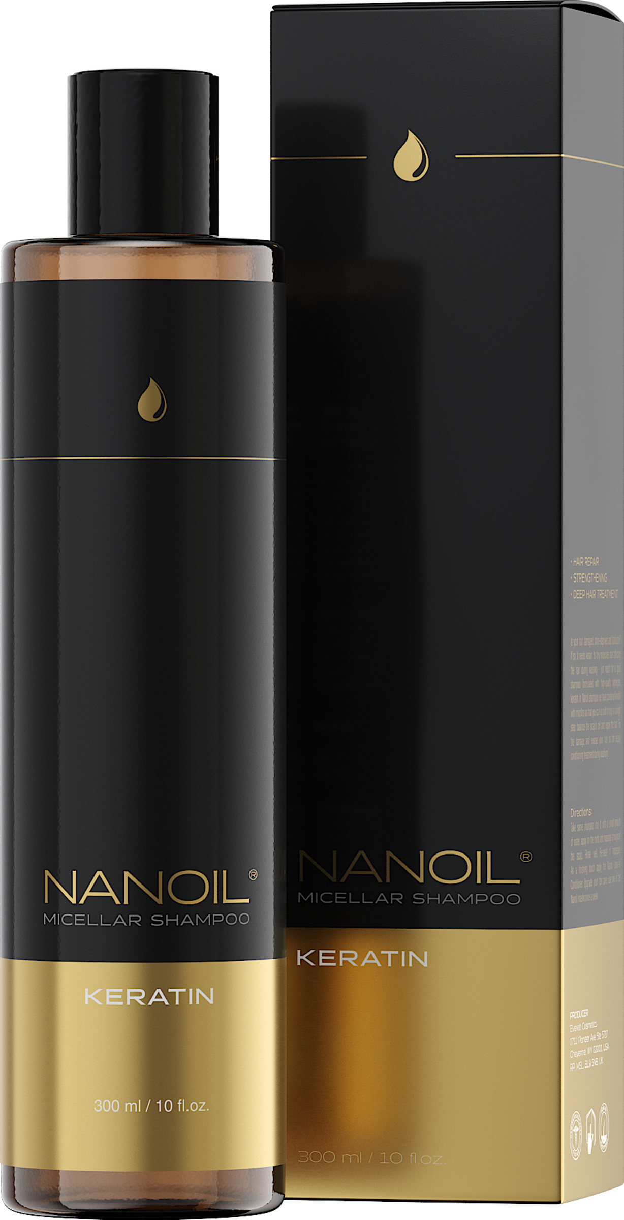 NANOIL Micelleshampoo med keratin