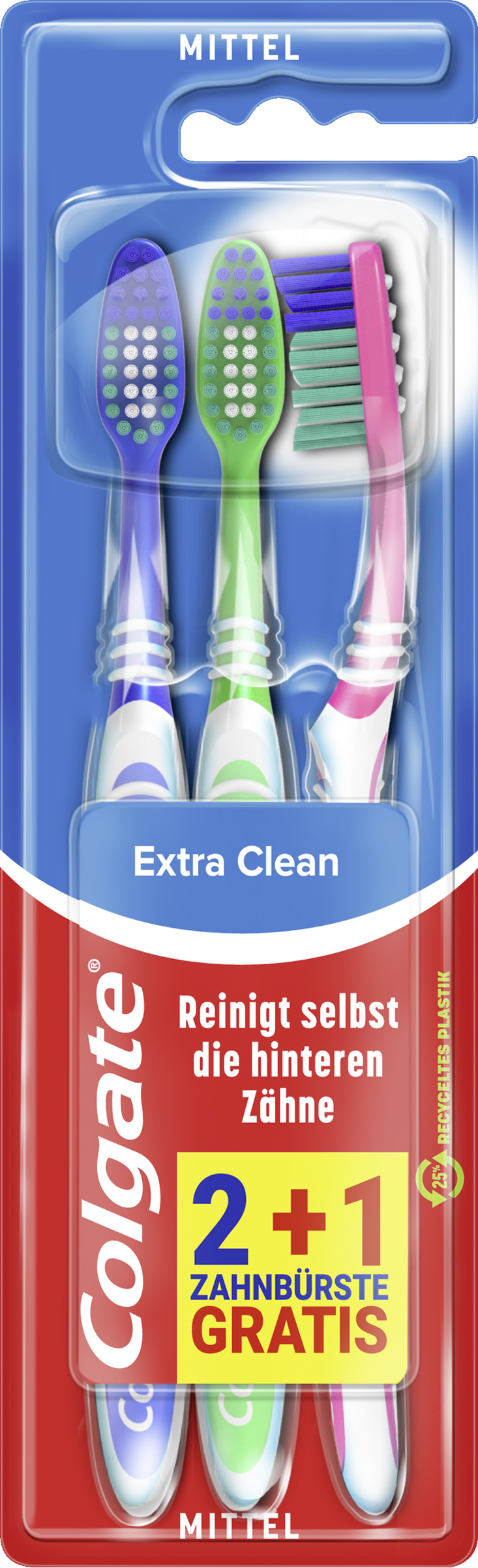 Colgate Tandbørste Extra Clean Medium
