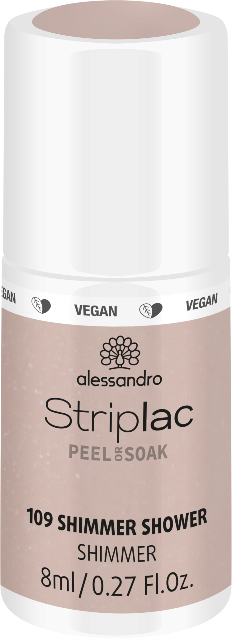 Alessandro STRIPLAC PEEL OR SOAK SHIMMER SHOWER -VEGAN