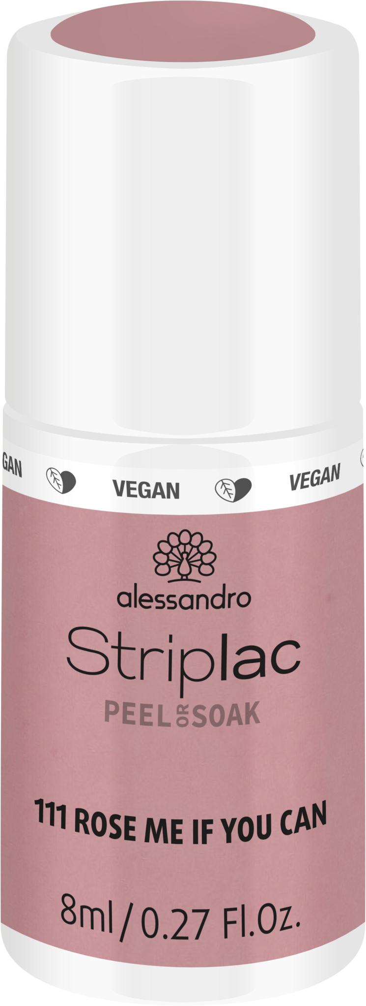 Alessandro STRIPLAC PEEL OR SOAK ROSE ME IF YOU CAN -VEGAN