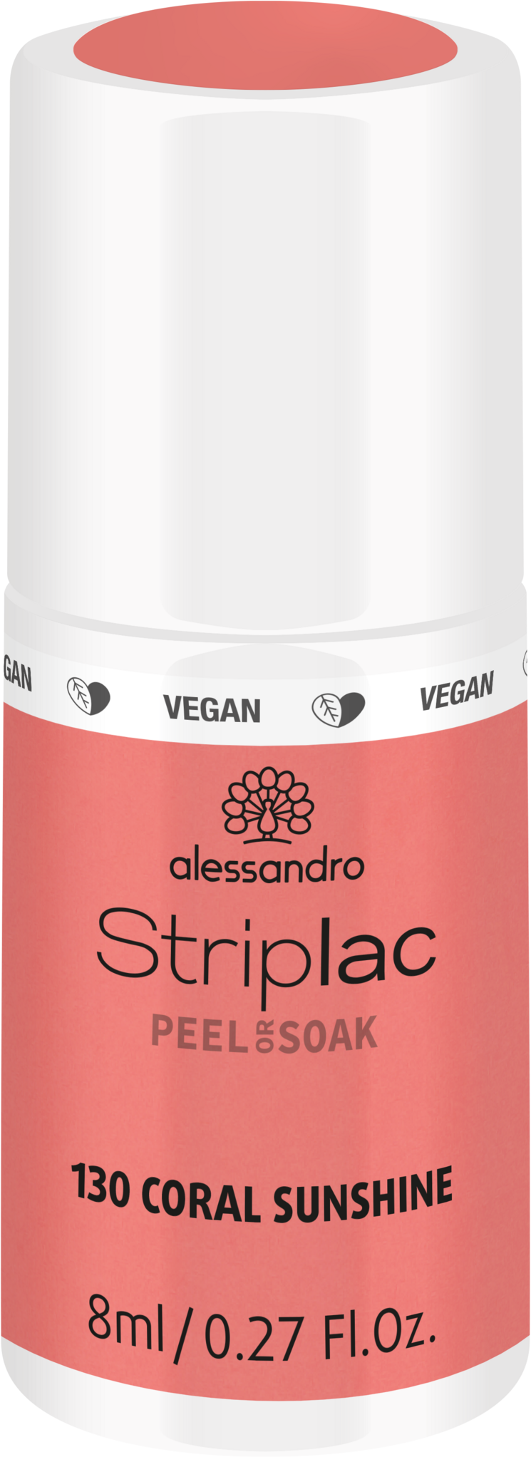 Alessandro STRIPLAC PEEL OR SOAK CORAL SUNSHINE -VEGAN