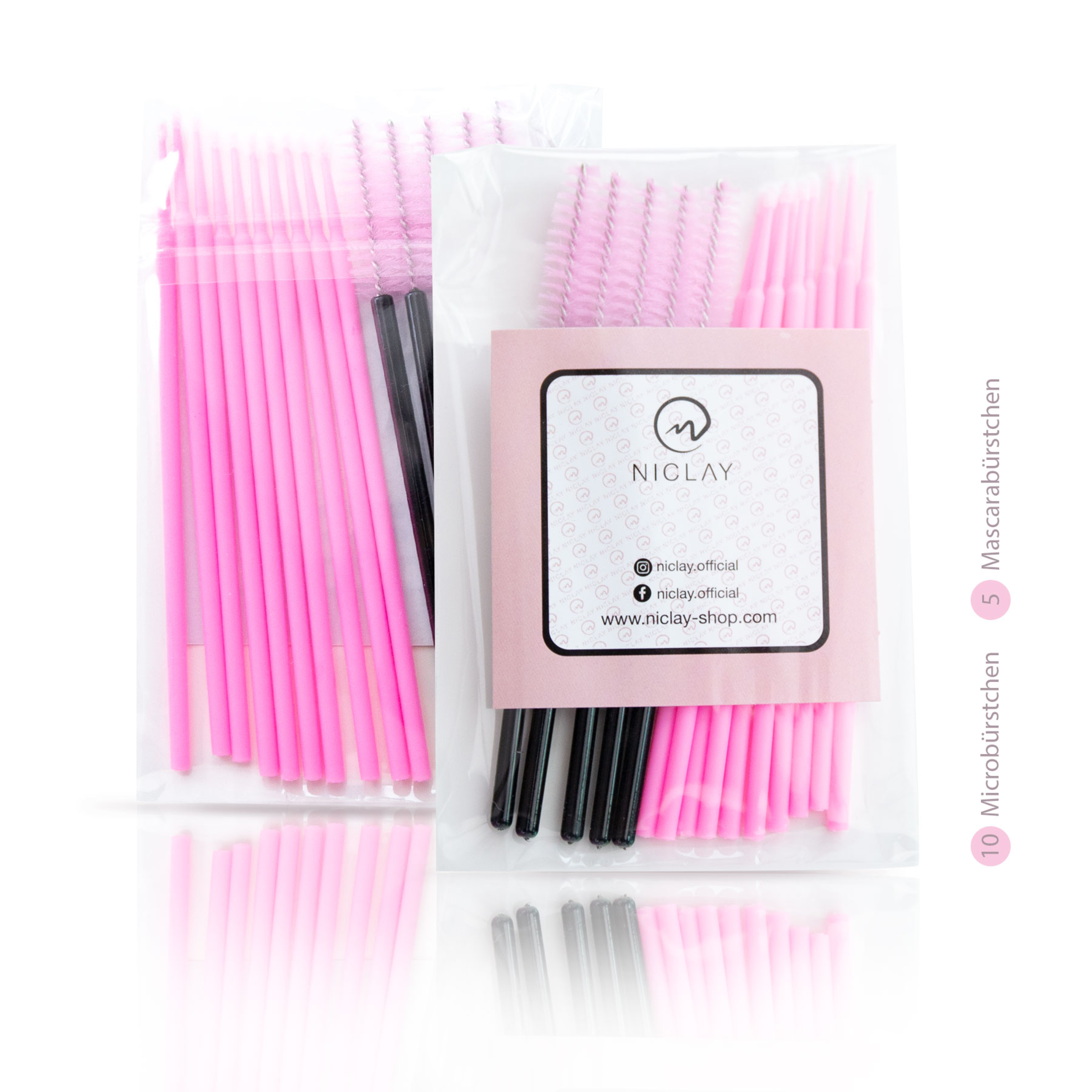 NICLAY Mikrobørster og mascarabørster