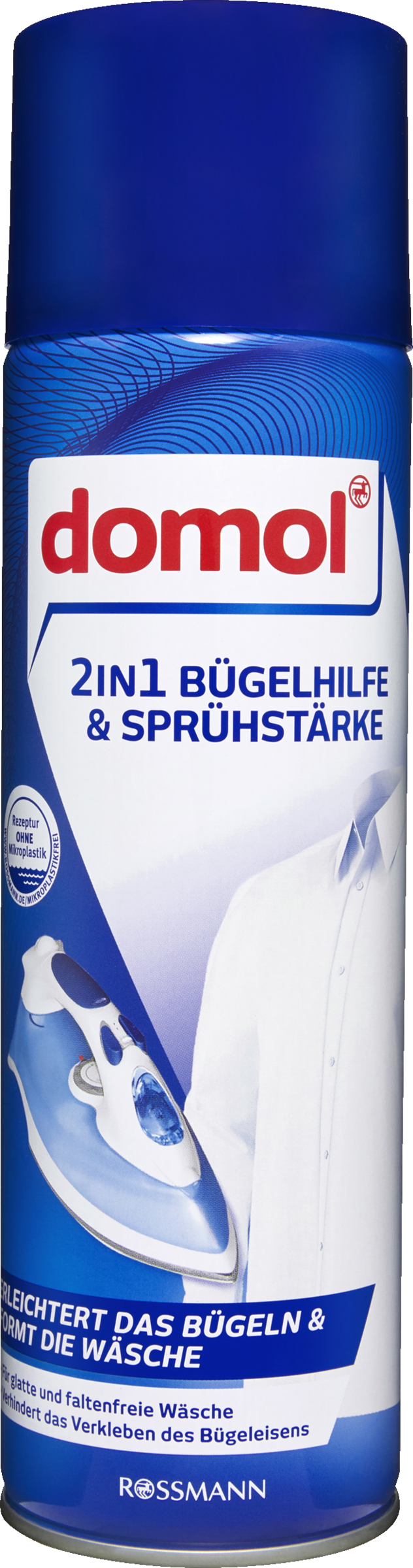 domol 2-i-1-strygemiddel og spraystivelse