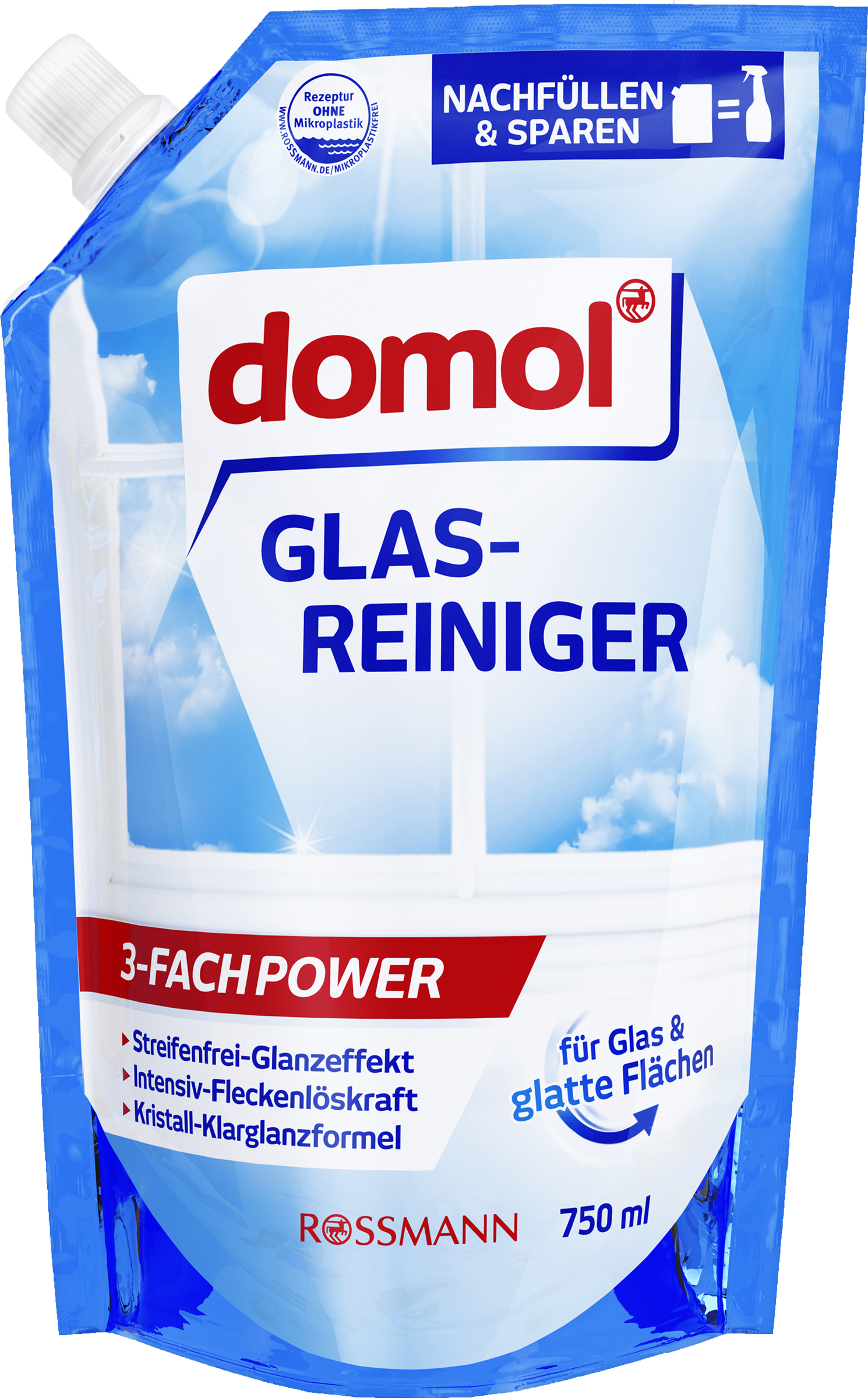 domol Glasrens refill-pose