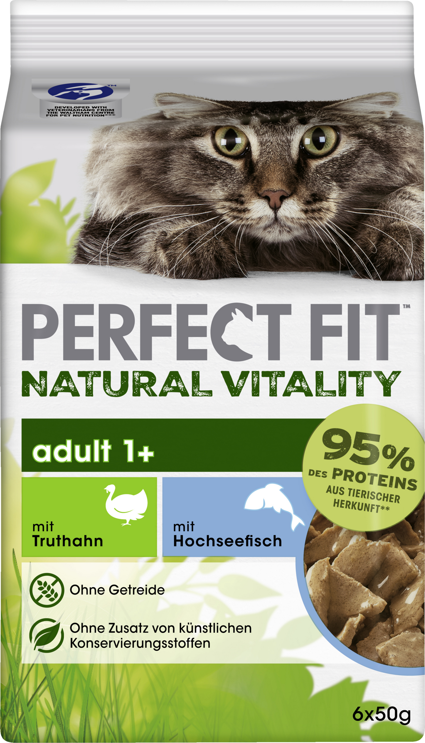 Perfect Fit Natural Vitality Kat Adult 1+ med kalkun og højsøfisk