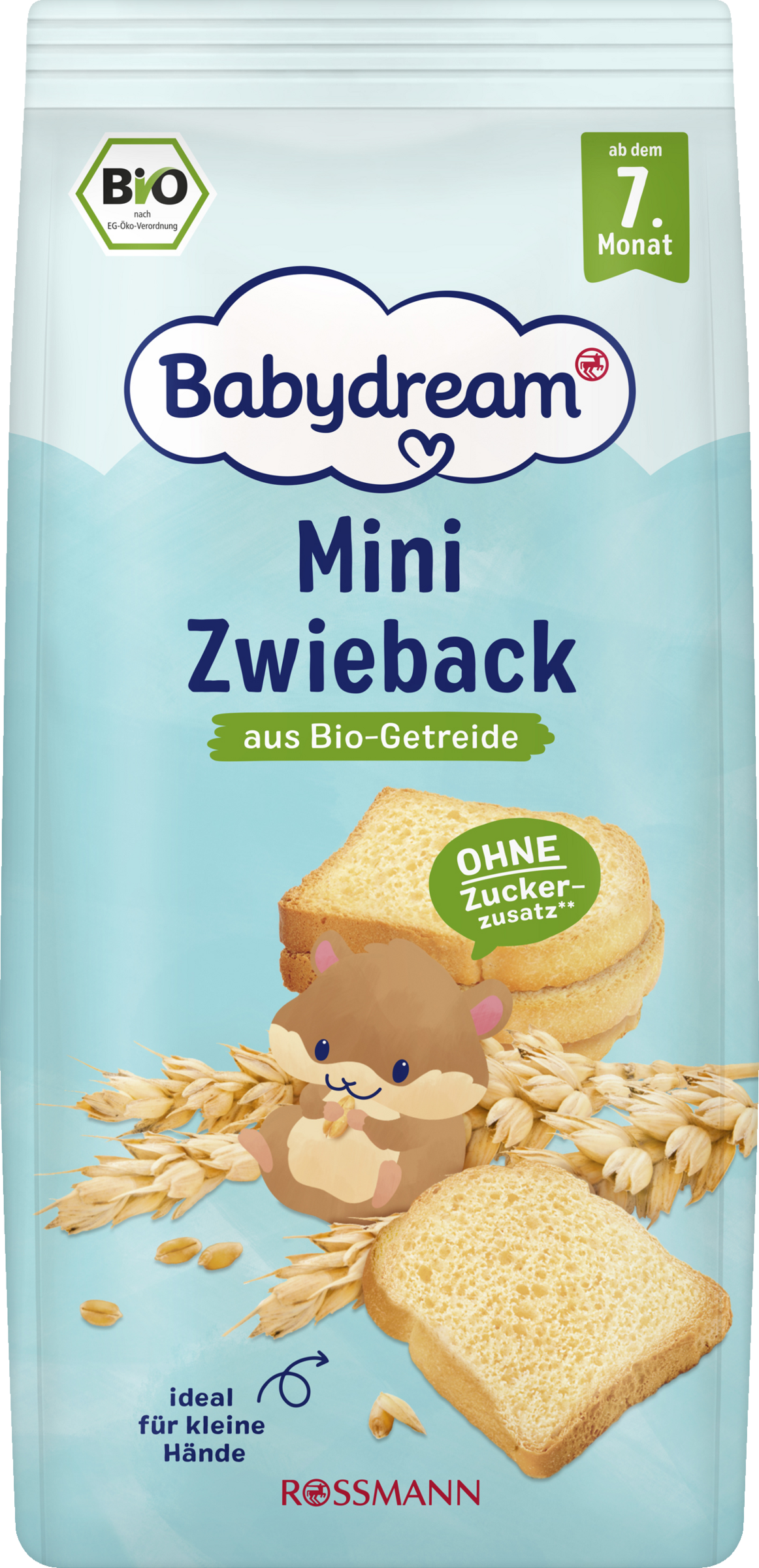 Babydream Øko mini tvebakker (ca. 33 stk.)