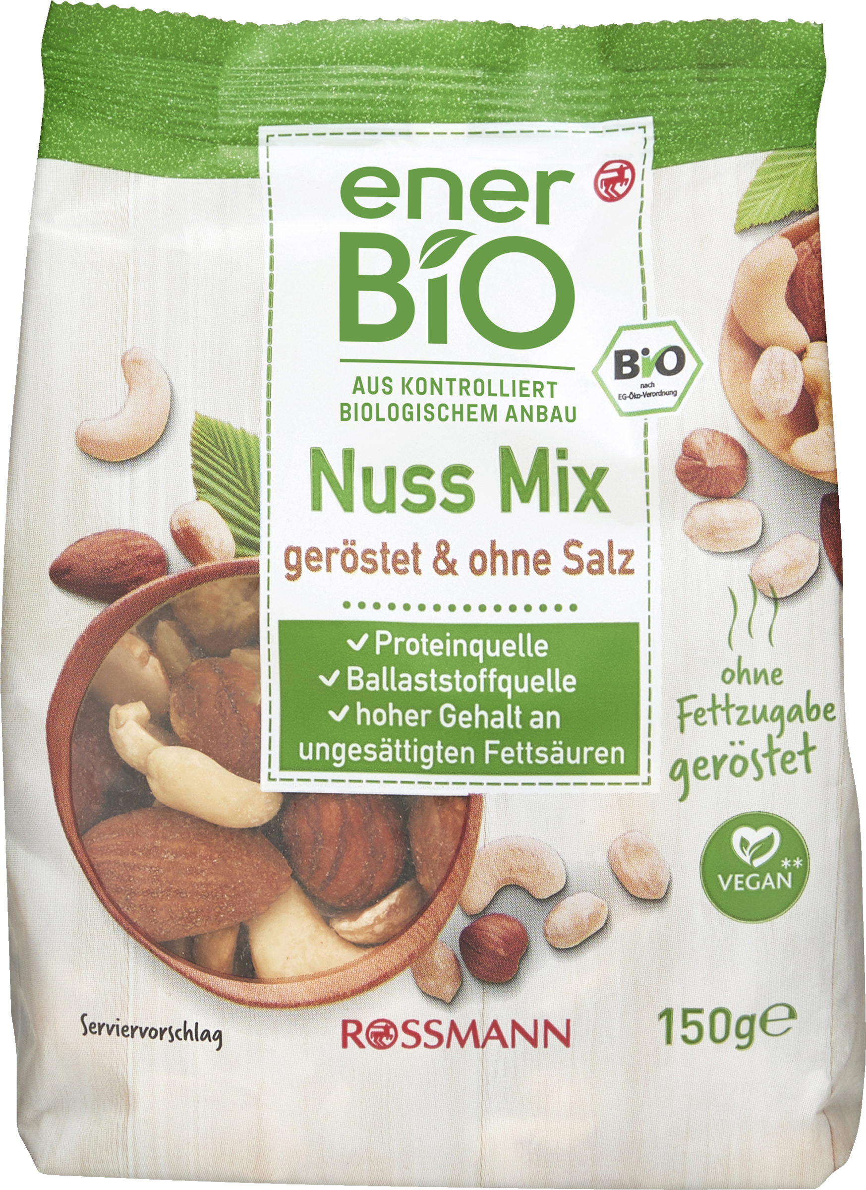 enerBiO Nøddemiks ristet og uden salt