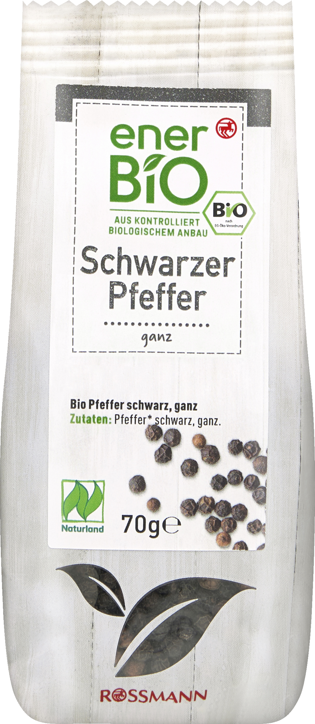 enerBiO Sort peber, hele