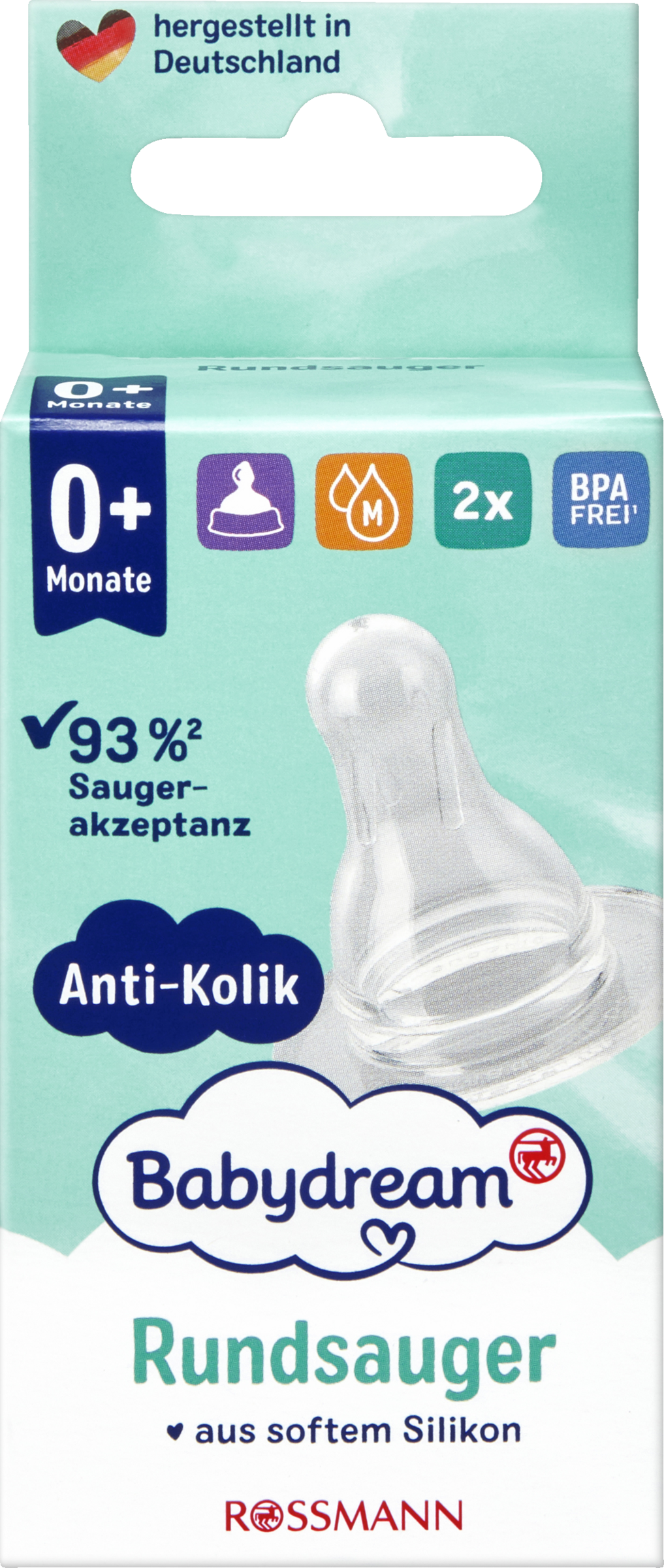 Babydream Drikkesut, str. M 0+ måneder