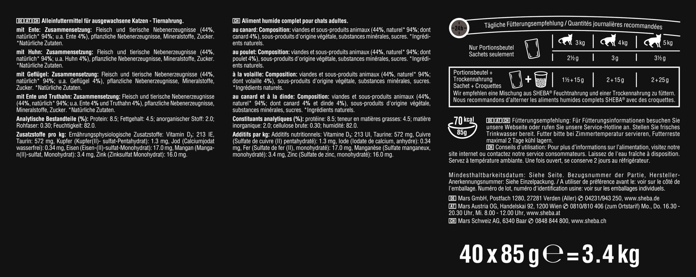 Sheba Selection i sauce med fjerkræ variation multipakke