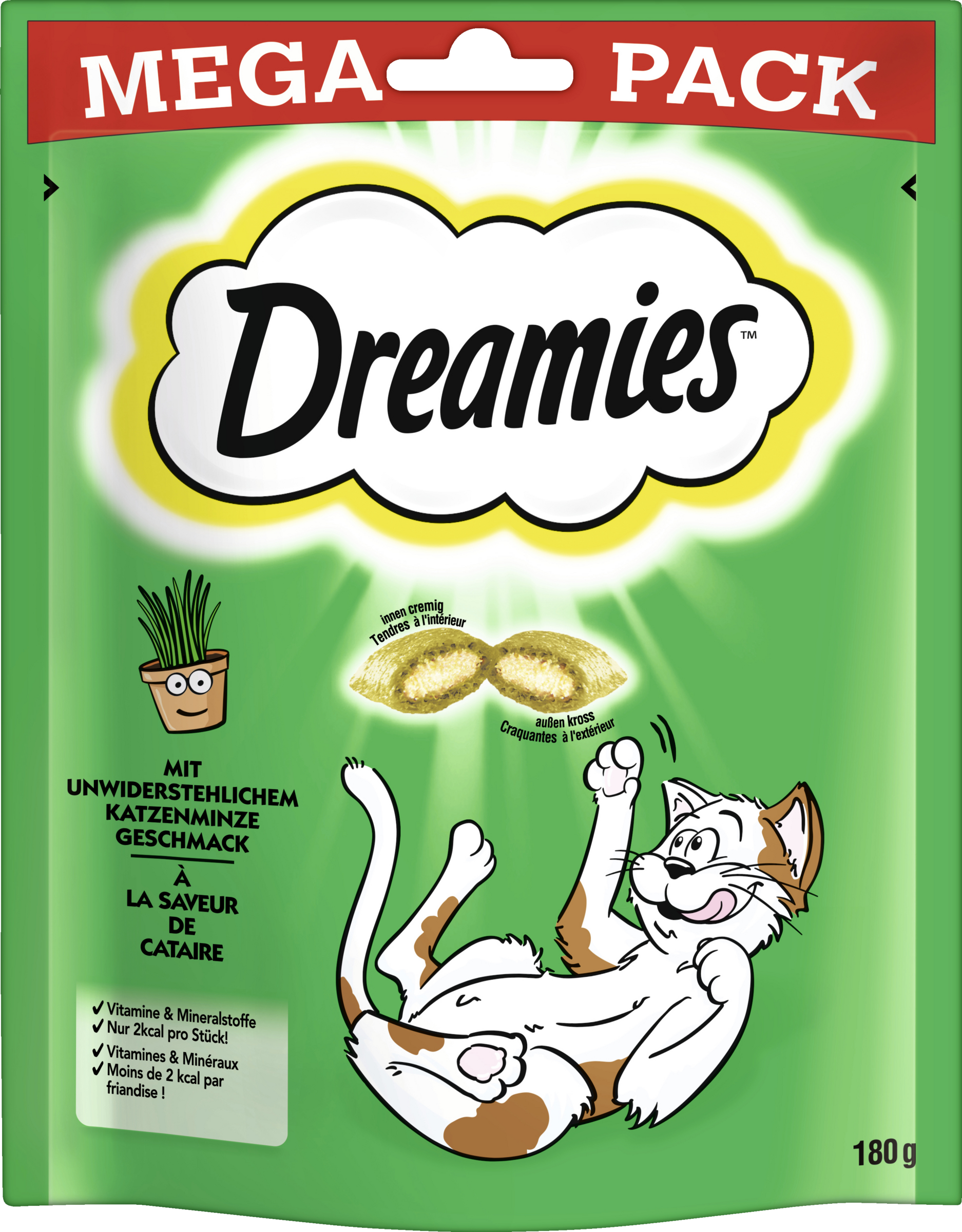 Dreamies Portionspose Megapack med katteurt-smag