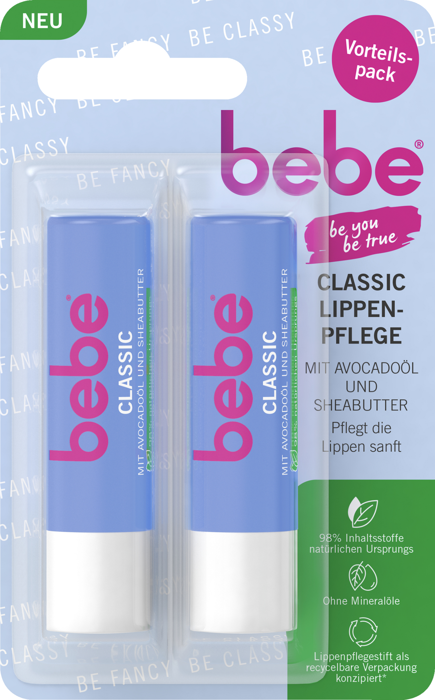 bebe Læbepleje Classic, fordelspakke